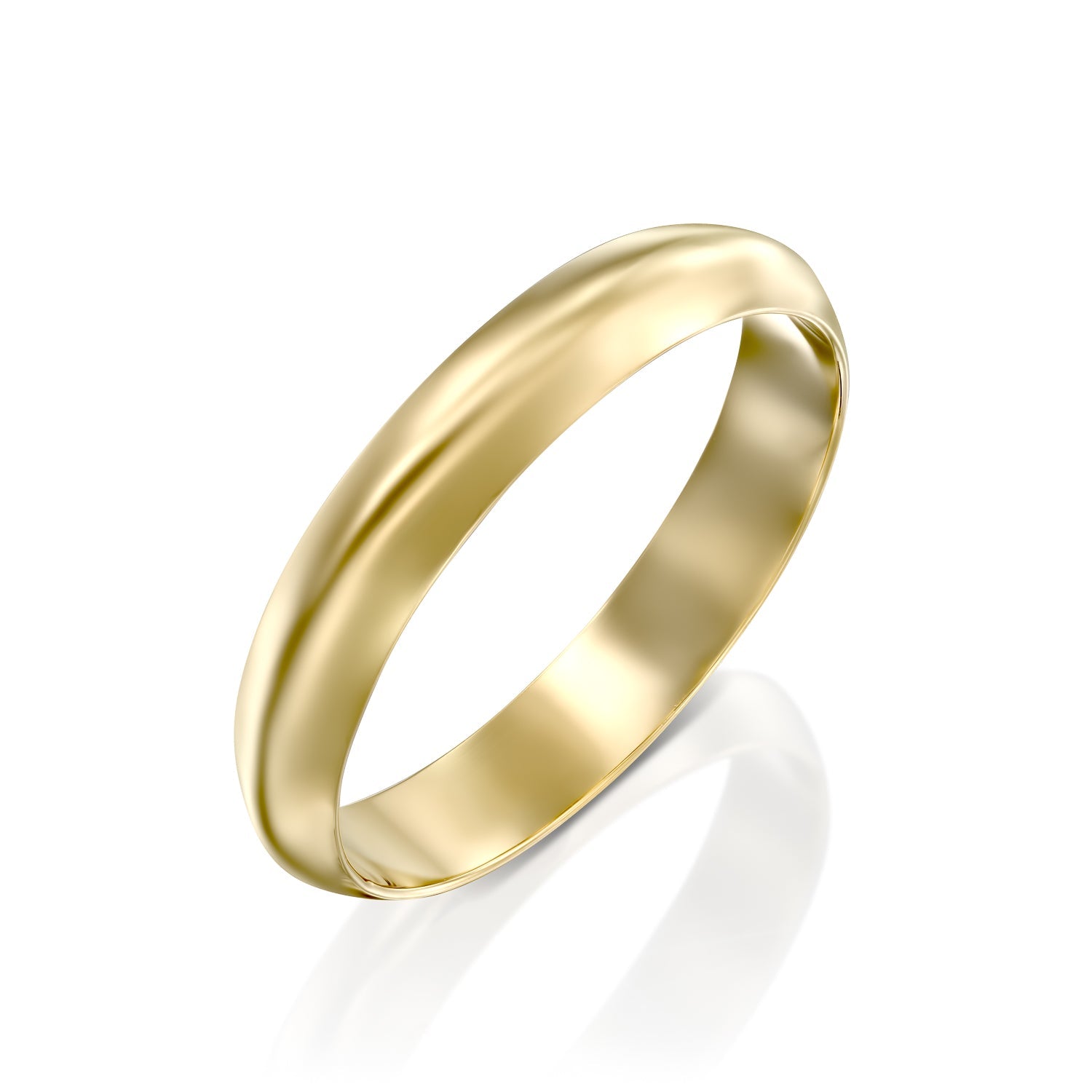 Jodie Gold Wedding Band - 4mm