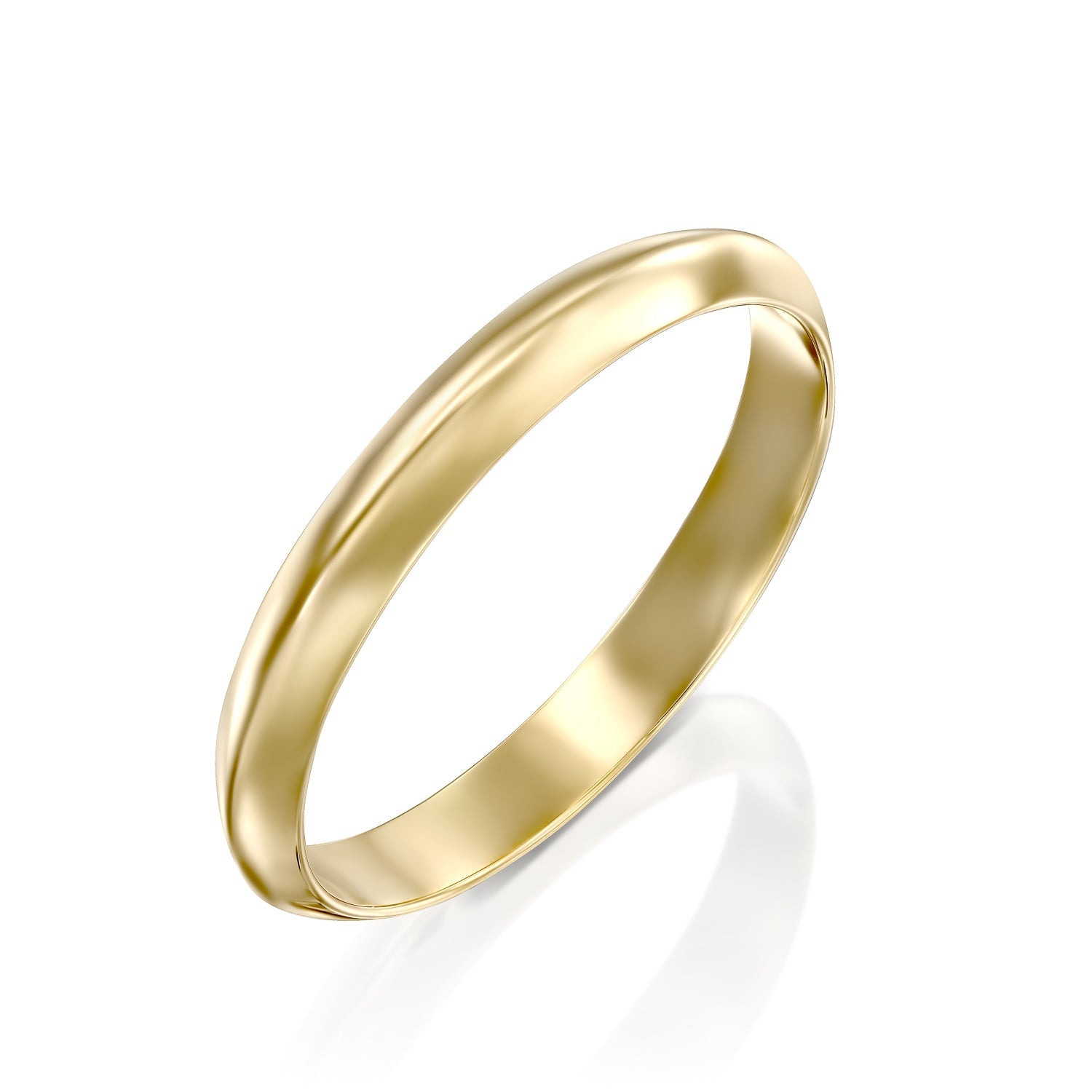 Jodie Gold Wedding Band - 3mm