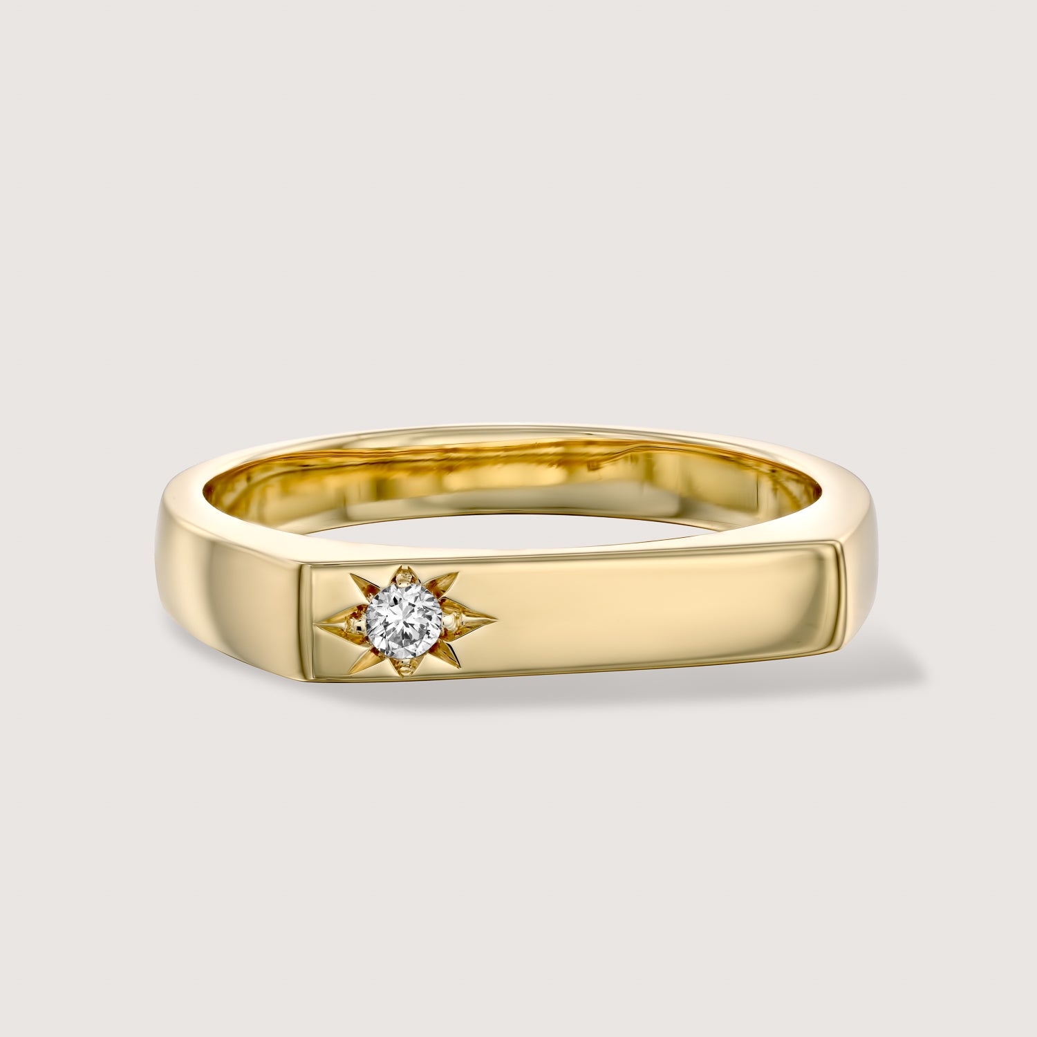 Charlotte Gold Ring White Diamond