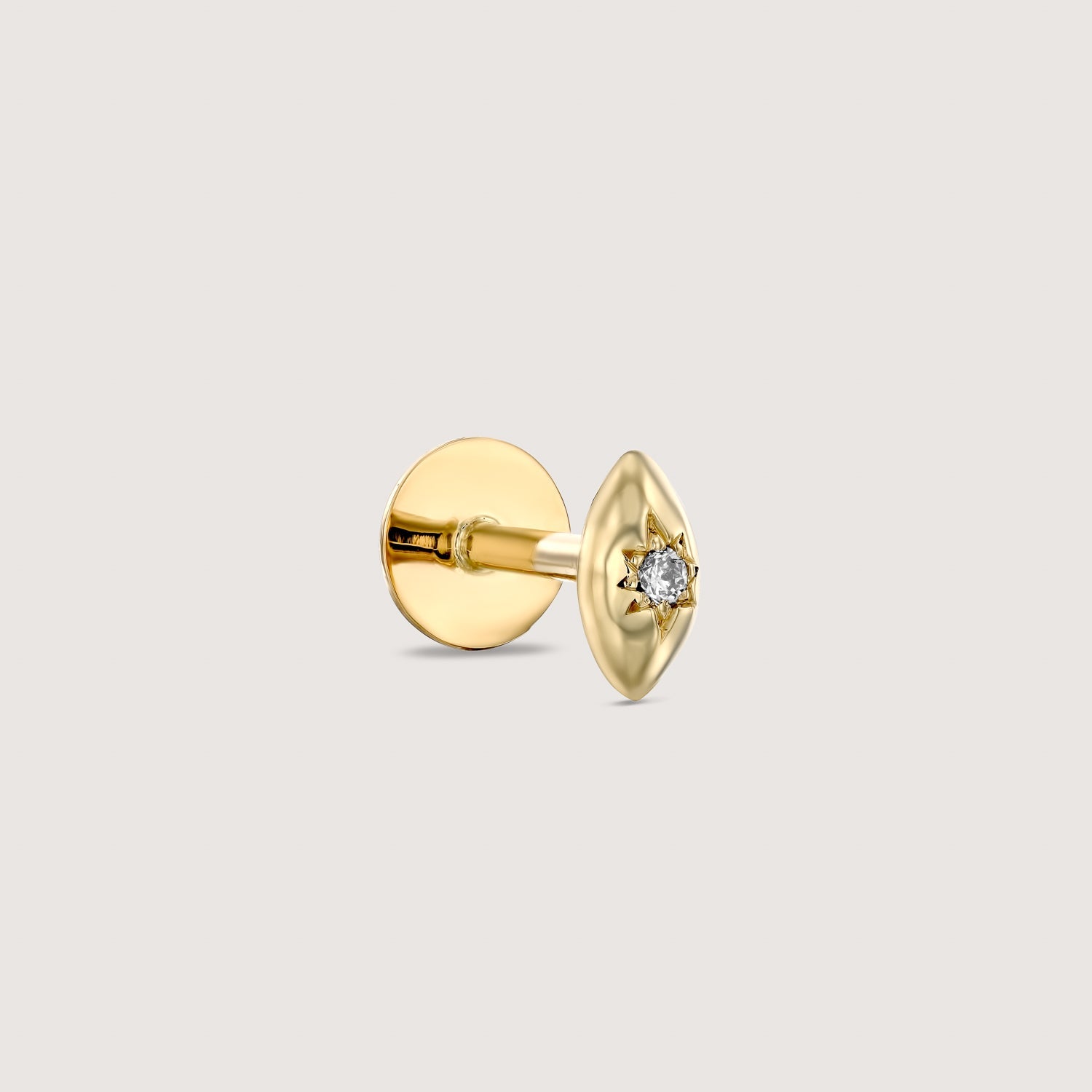 Agatha Piercing Earring With white Diamond