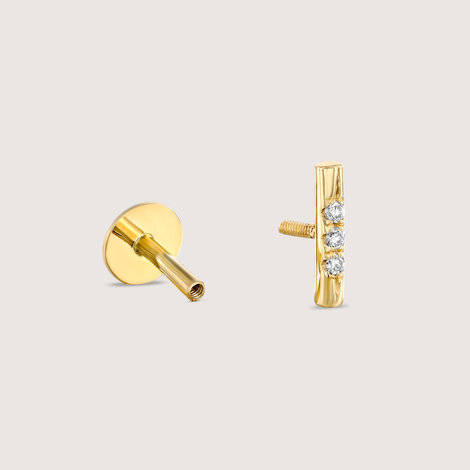 Valerie Piercing Earring White Diamonds