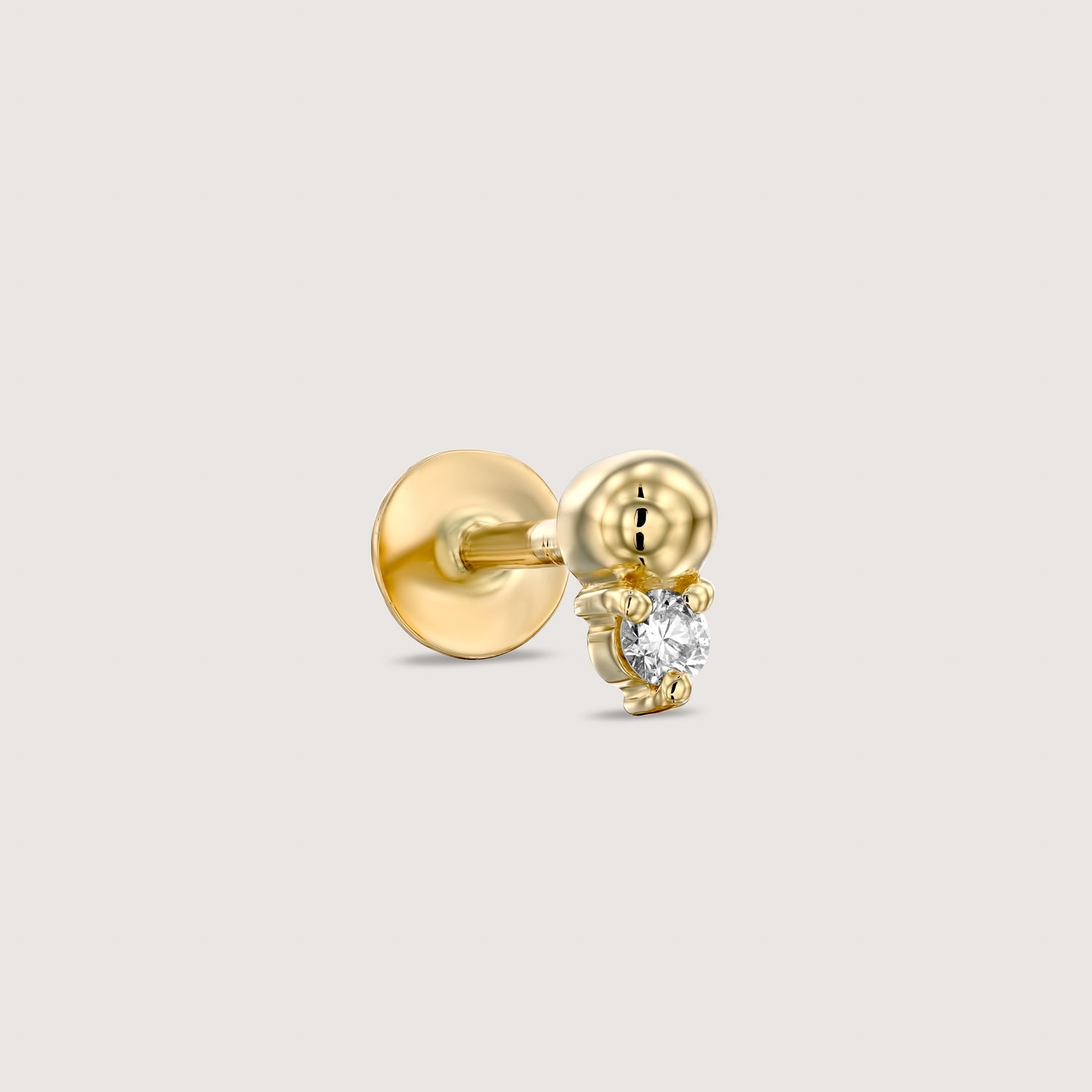 Marie Piercing Earring With White Diamond