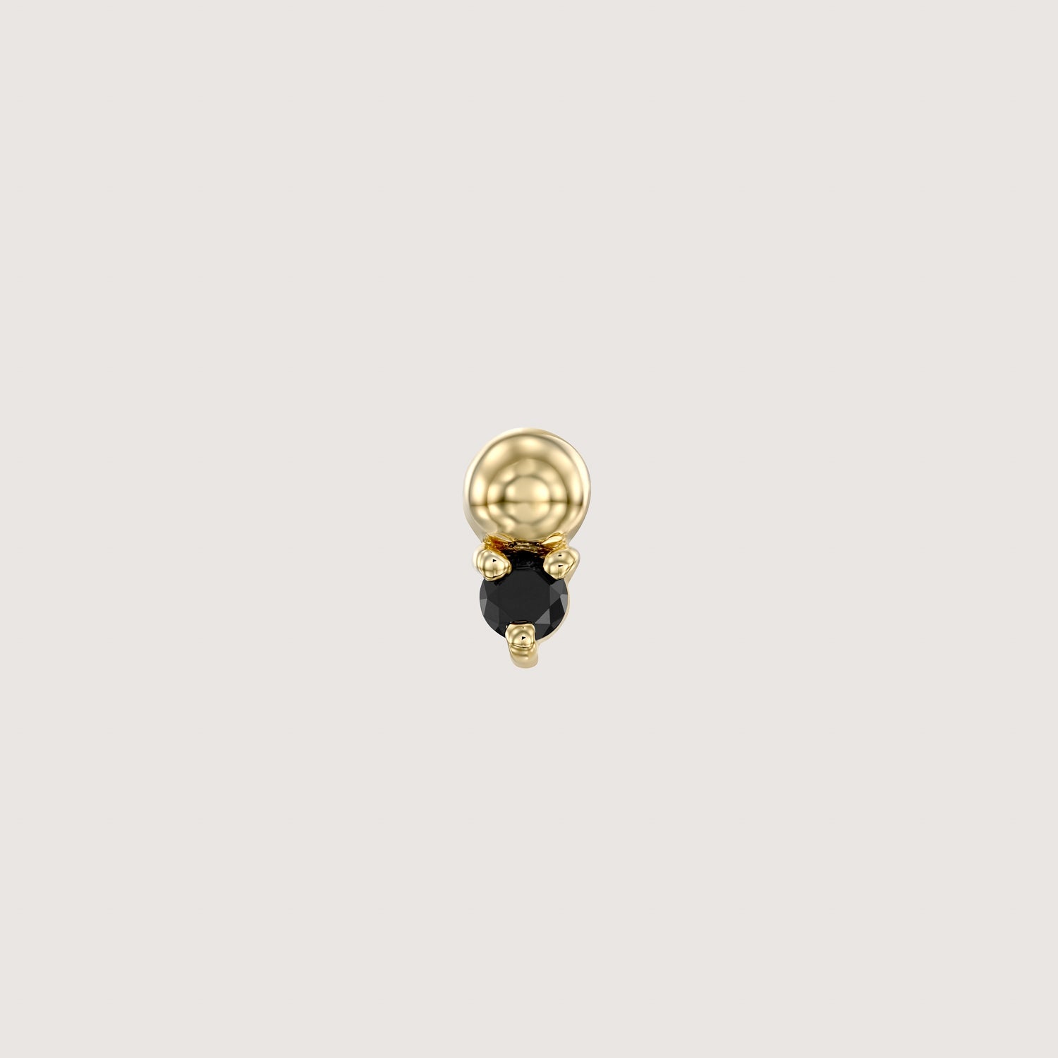 Marie Piercing Earring With Black Diamond
