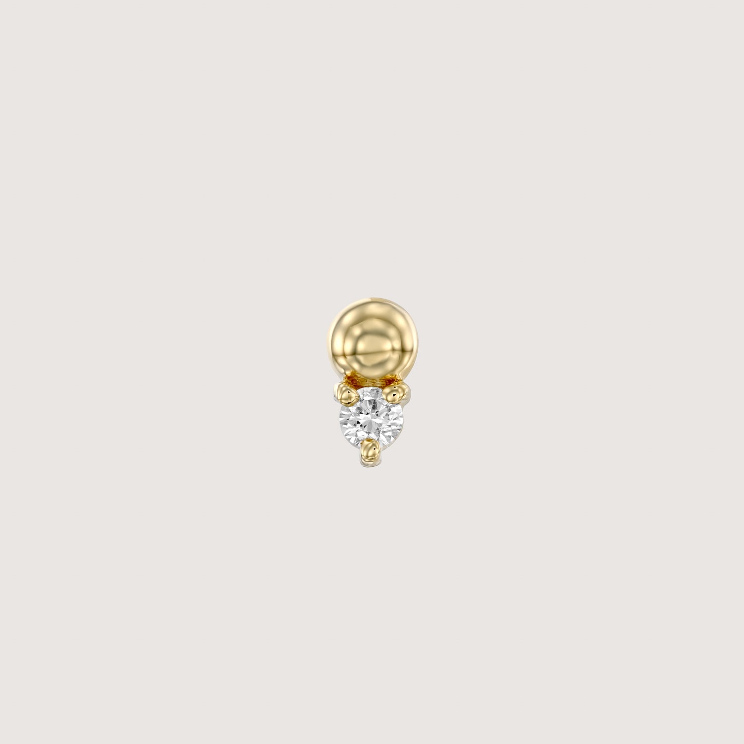 Marie Piercing Earring With White Diamond