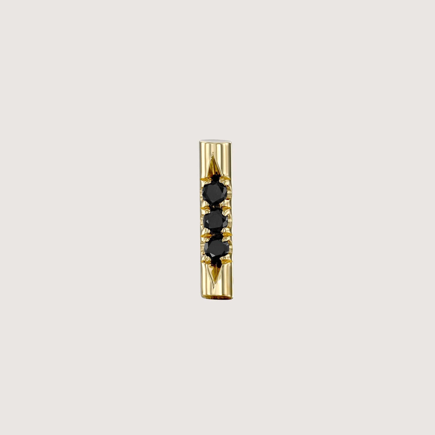 Valerie Piercing Earring Black Diamonds