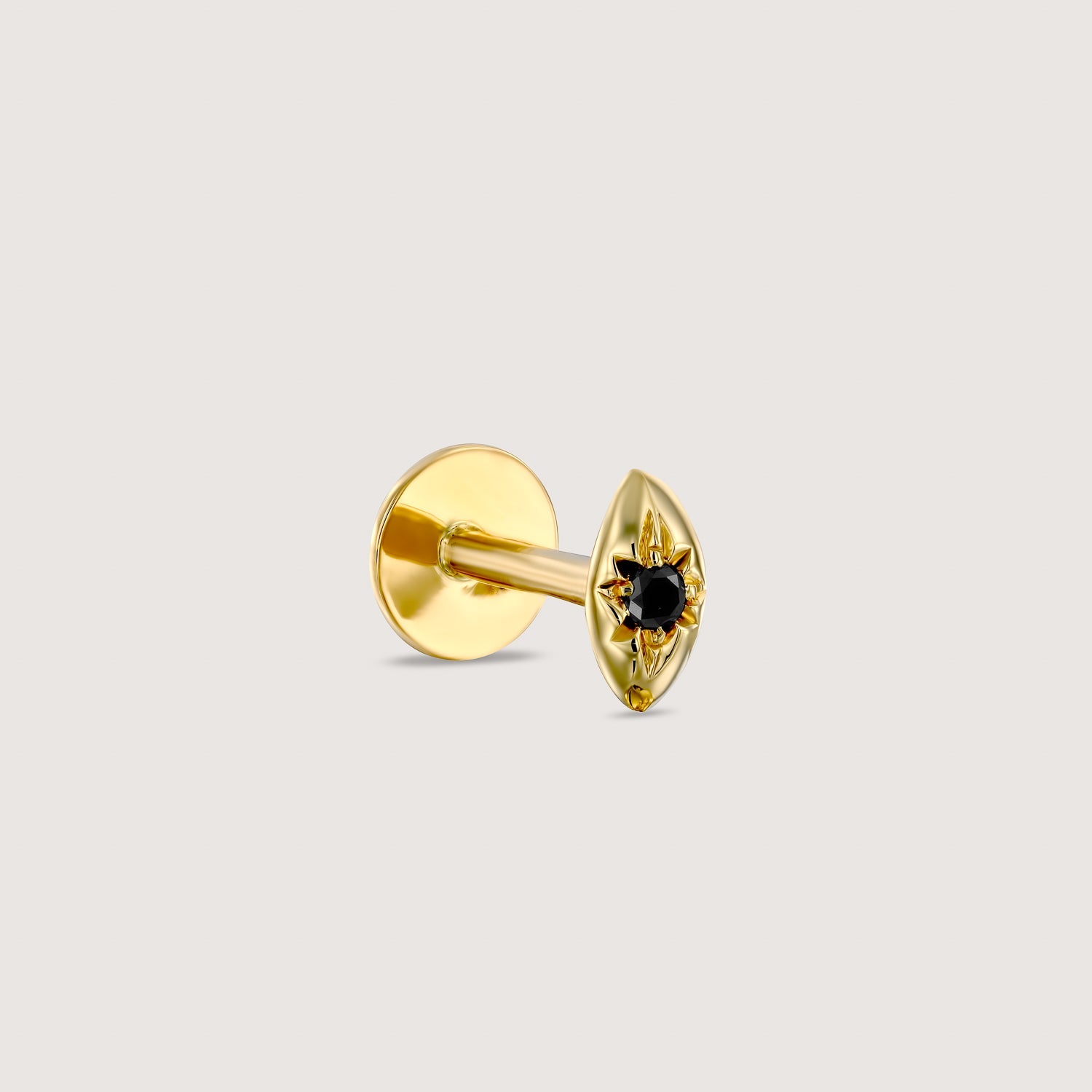 Agatha Piercing Earring With Black Diamond