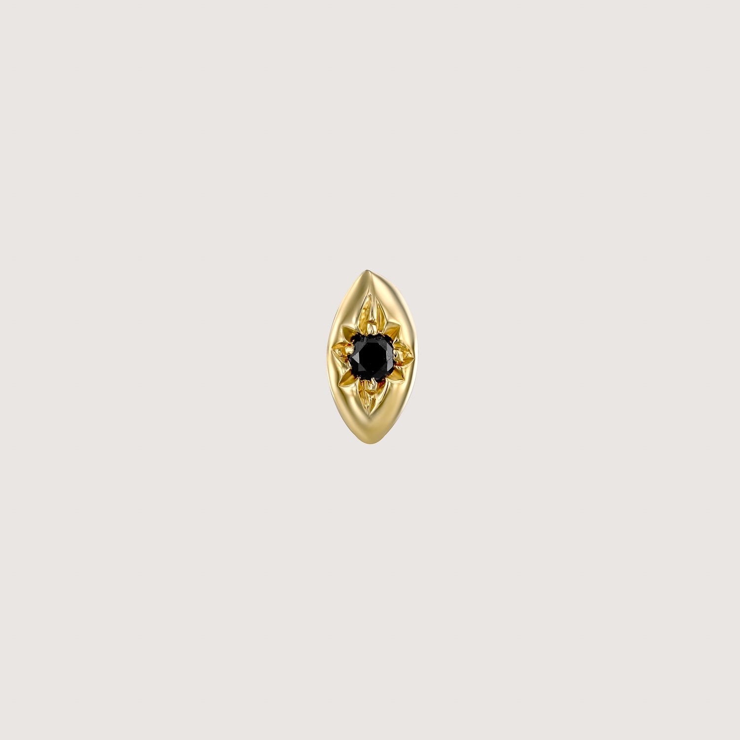 Agatha Piercing Earring With Black Diamond