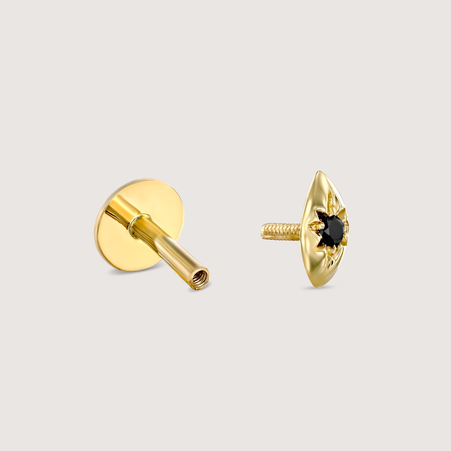 Agatha Piercing Earring With Black Diamond