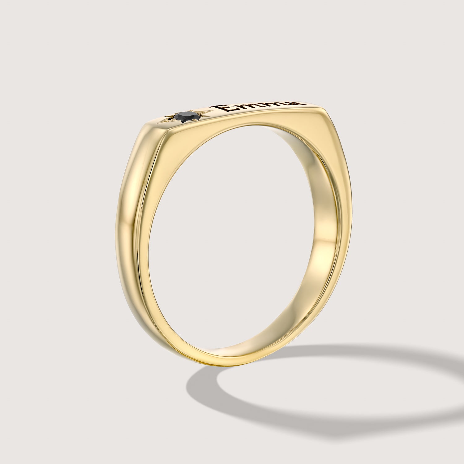 Charlotte Black Diamond & Engraving