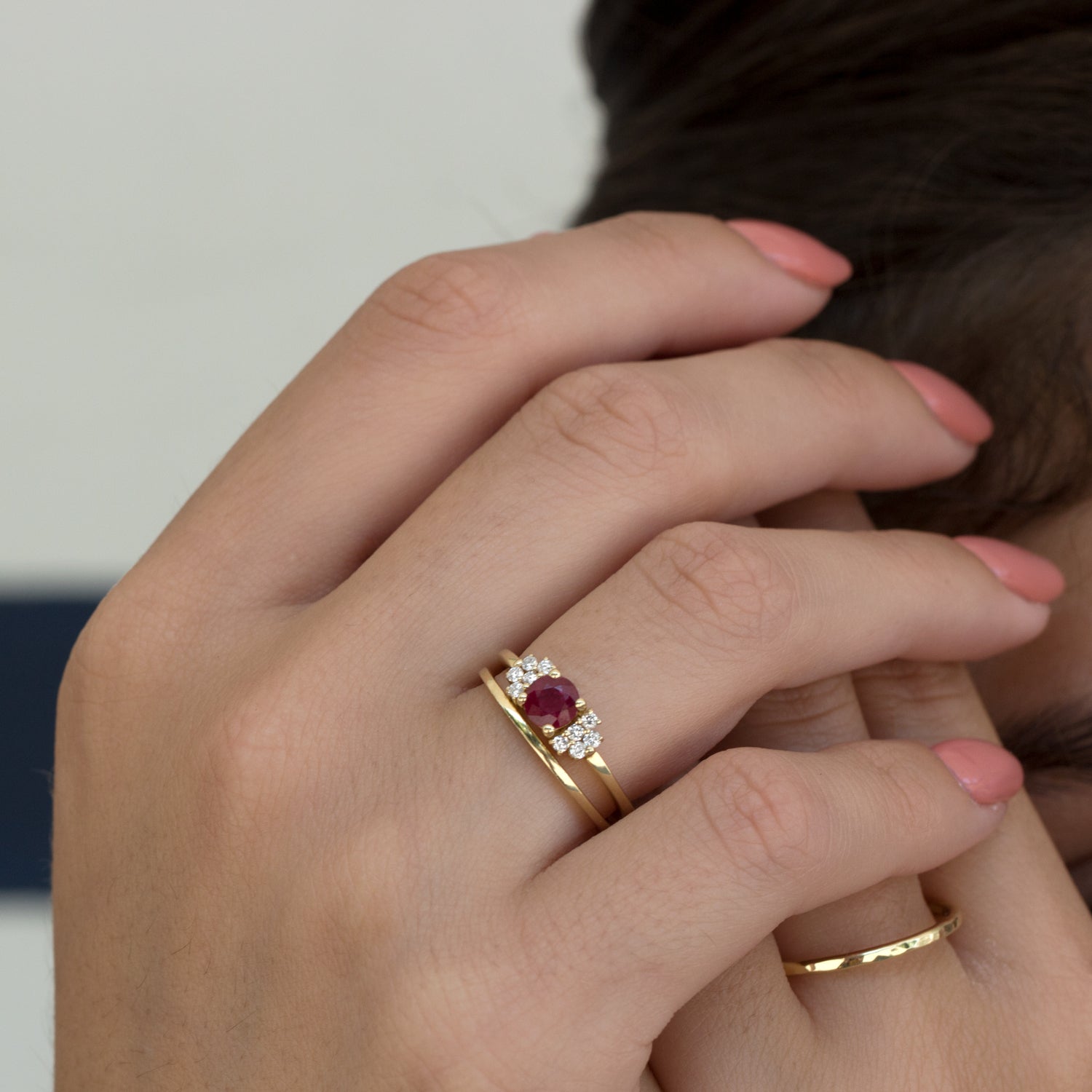 ruby and diamonds engagement ring
