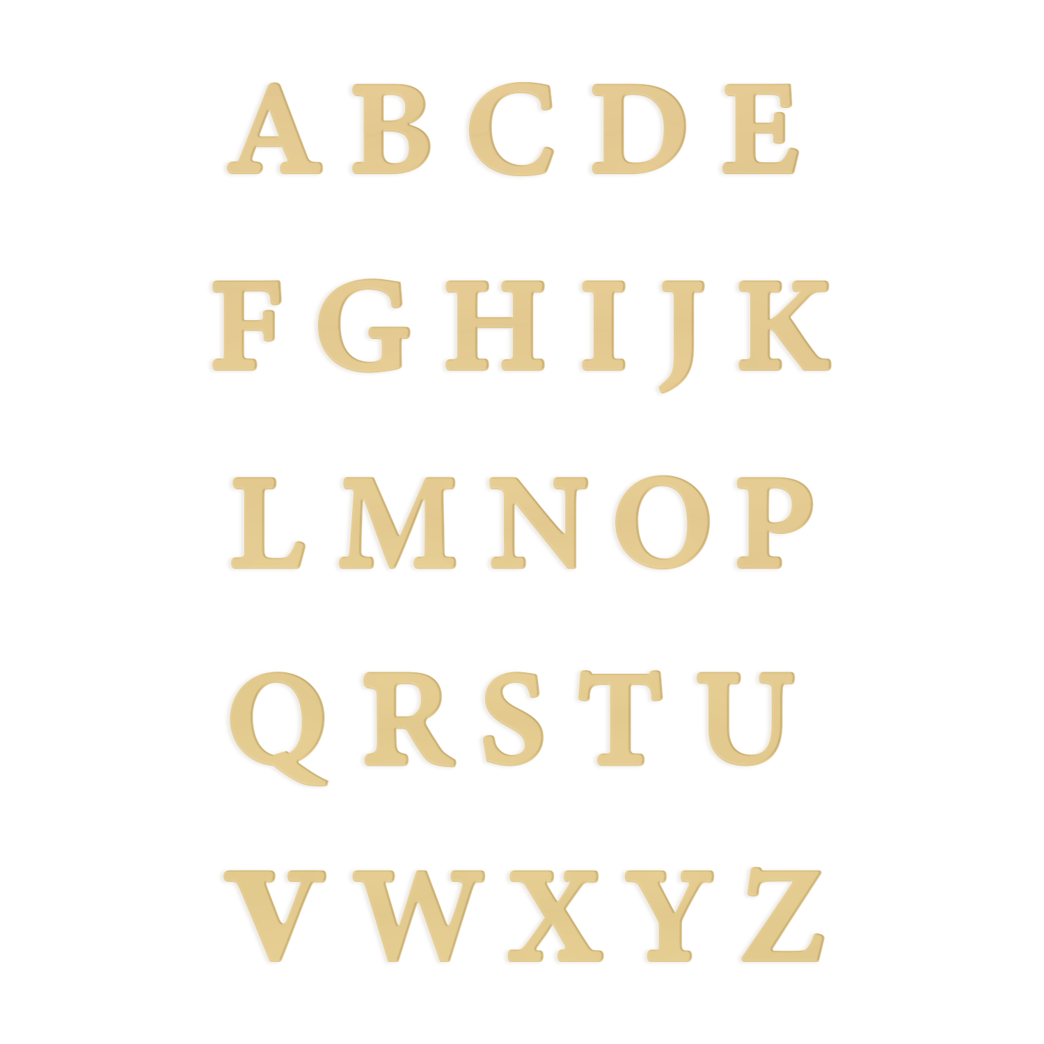 Small English letter Necklace With Gold Heart