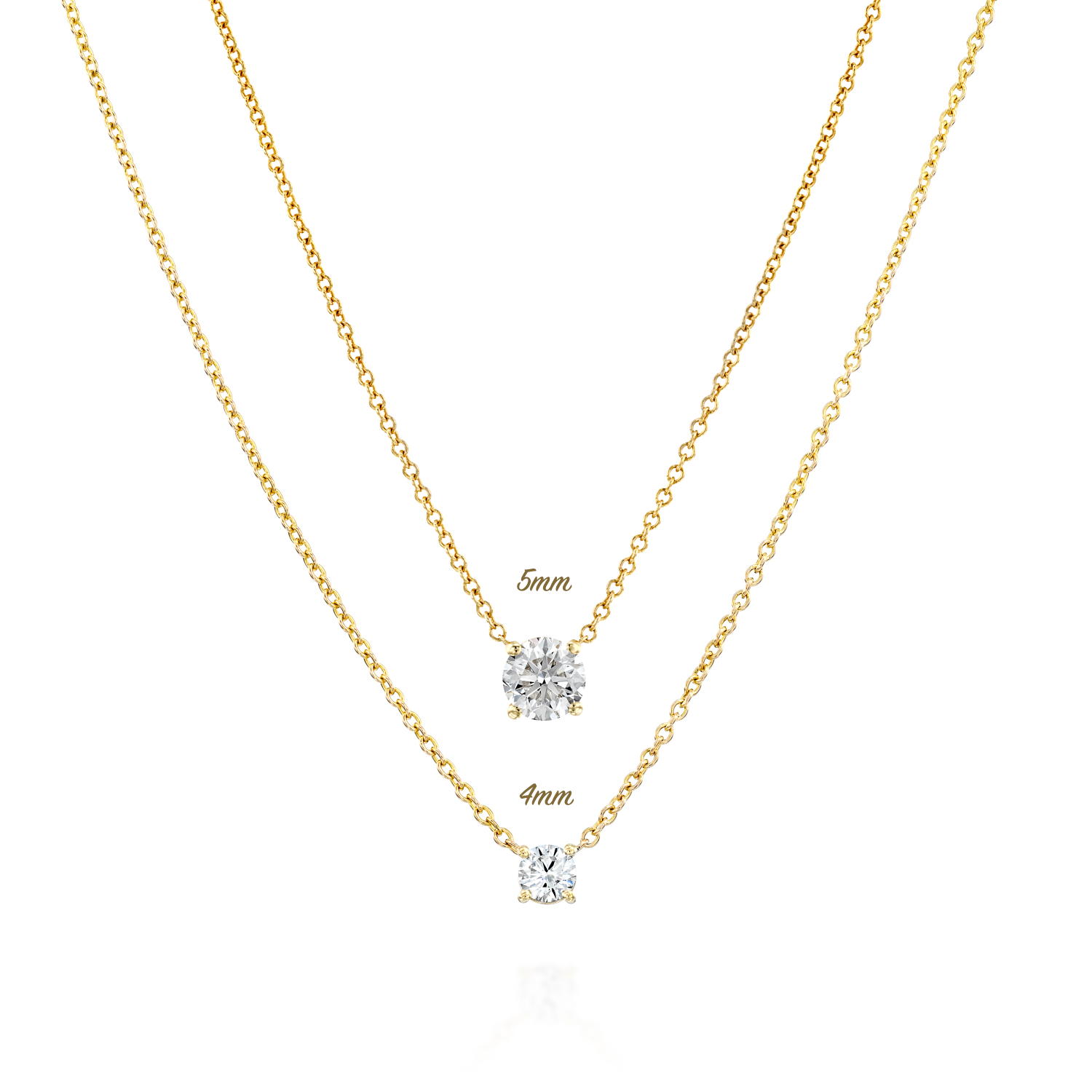 Annabelle Necklace White Diamond 5mm