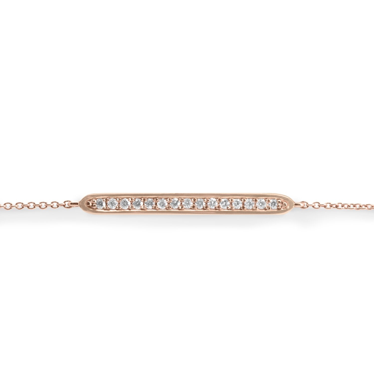 Florence Gold Bracelet White Diamonds