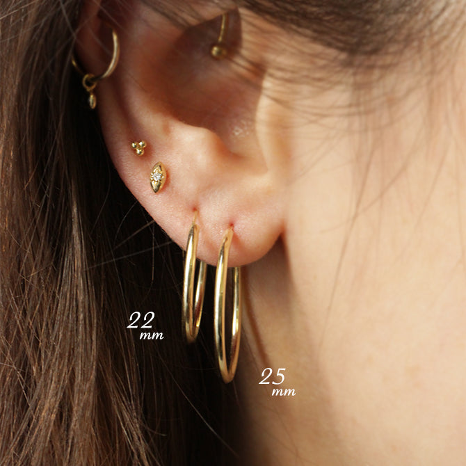 Flexi Gold Hoop Earring