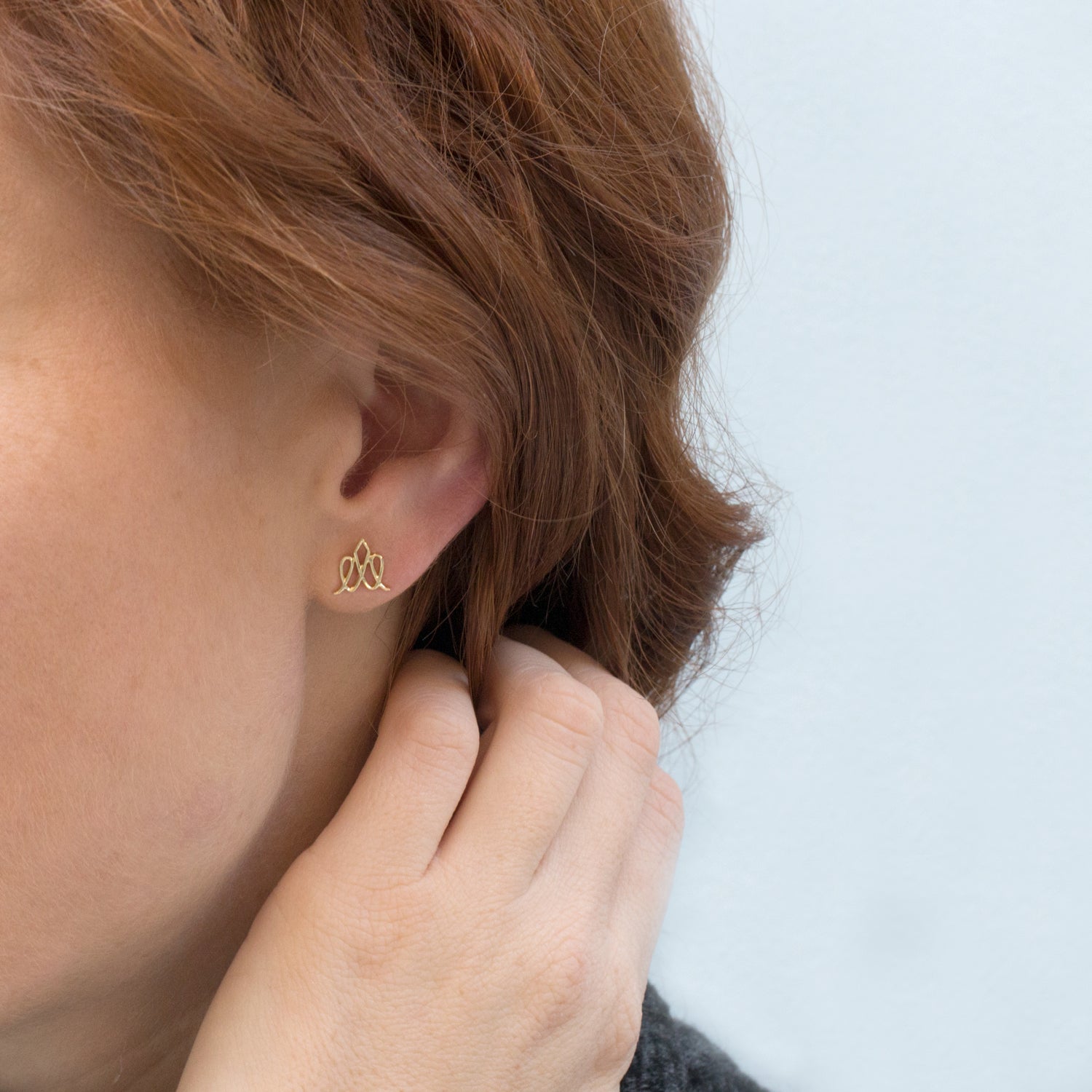 Crown Gold Earrings by HOTCROWN
