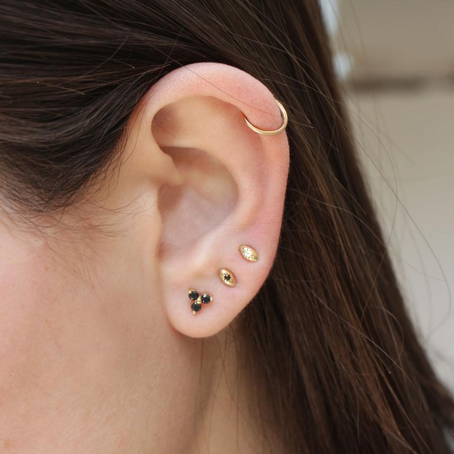 Agatha Piercing Earring With Black Diamond