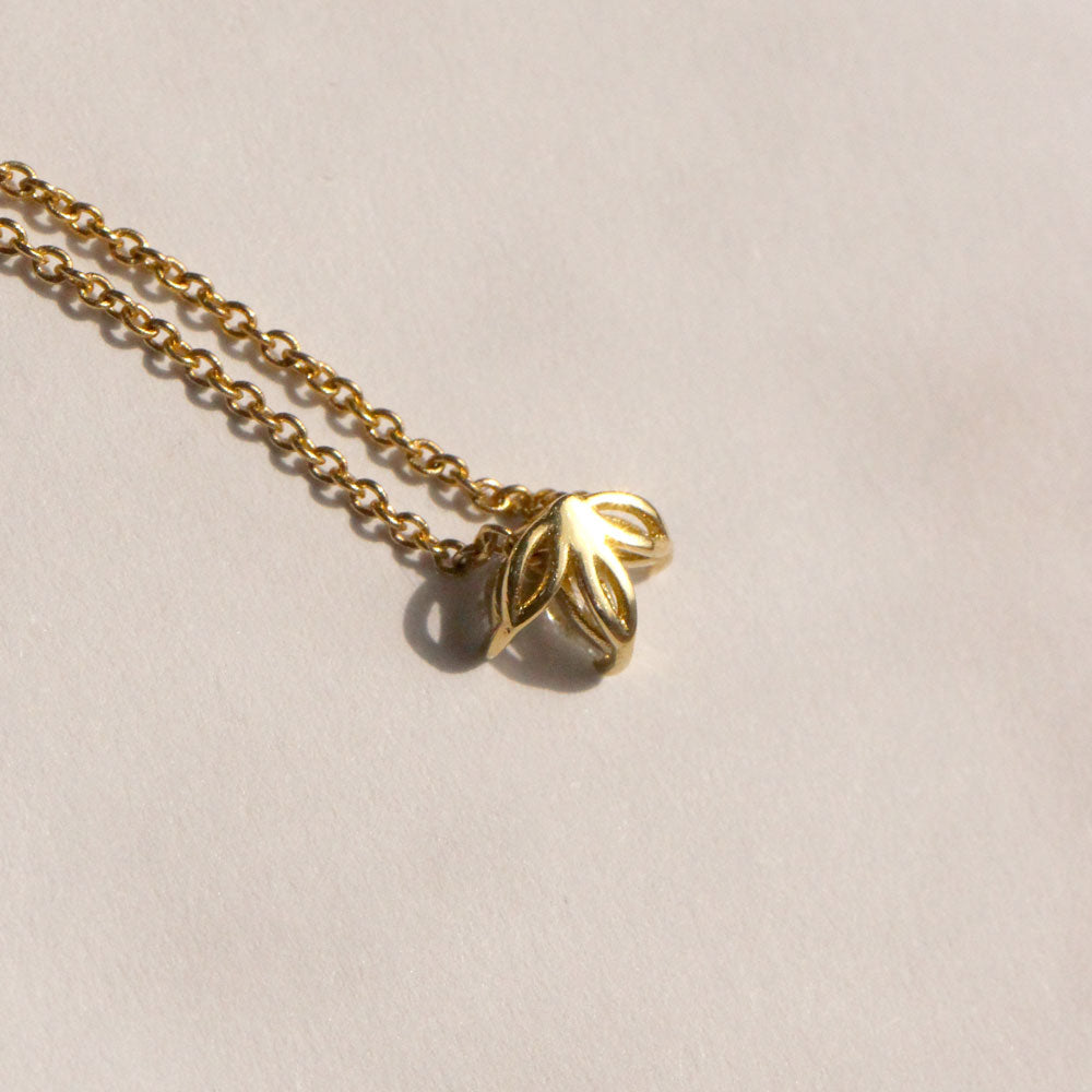 gold necklace with marquise diamonds