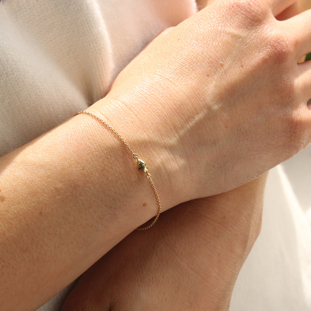 Coco Encrusted Bracelet Black Diamonds