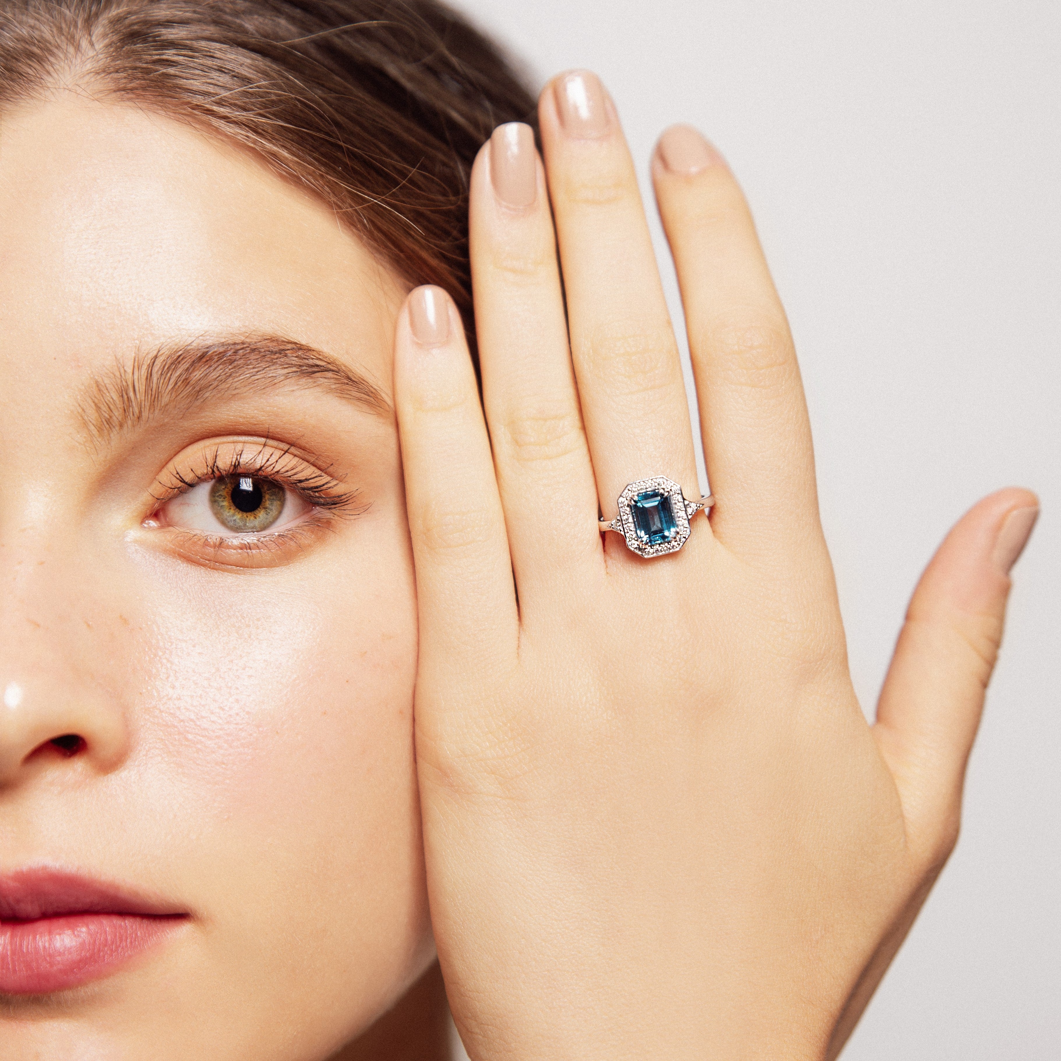 Katerina Ring With Blue Topaz