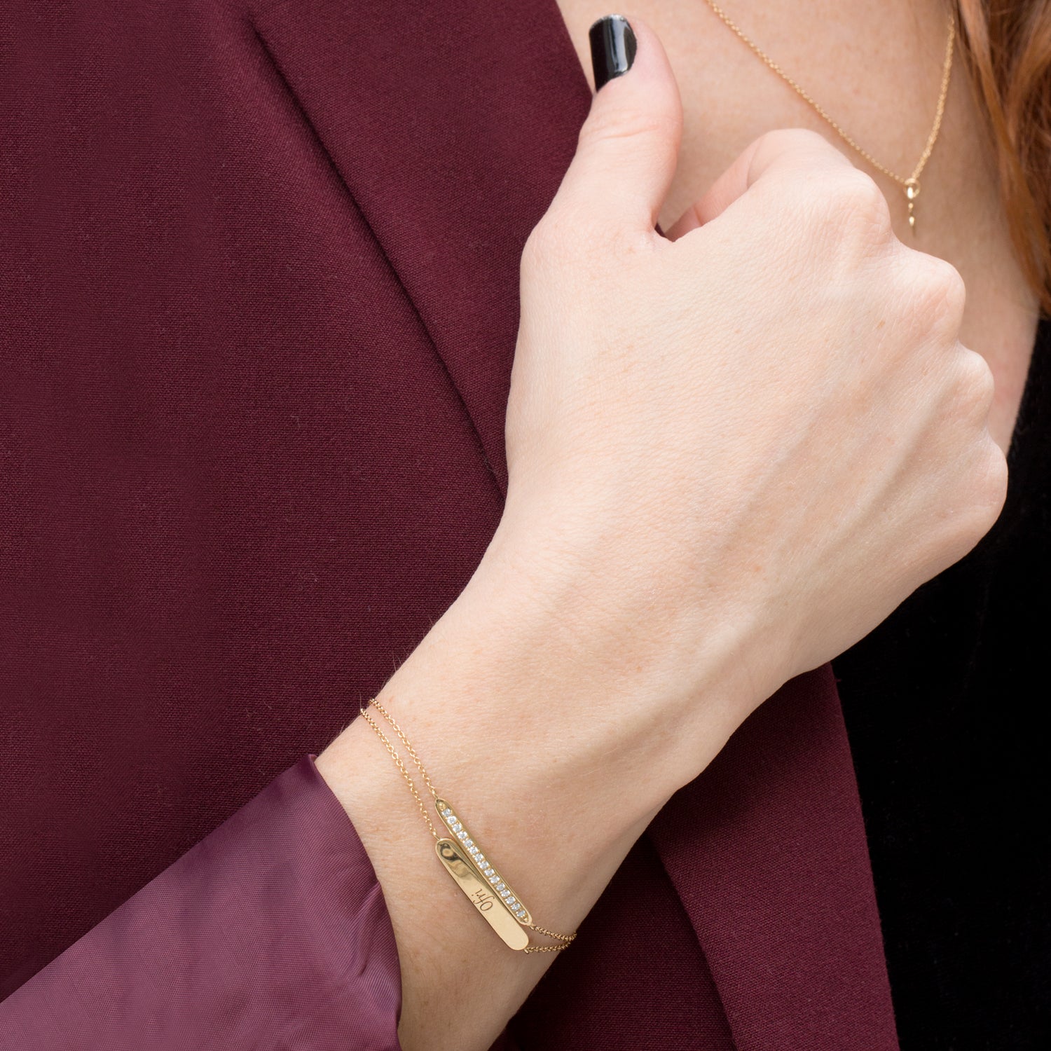 Florence Gold Bracelet With Engraving