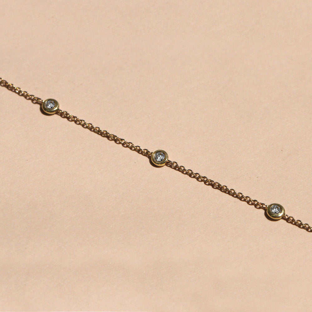 Alex Gold Bracelet White Diamonds