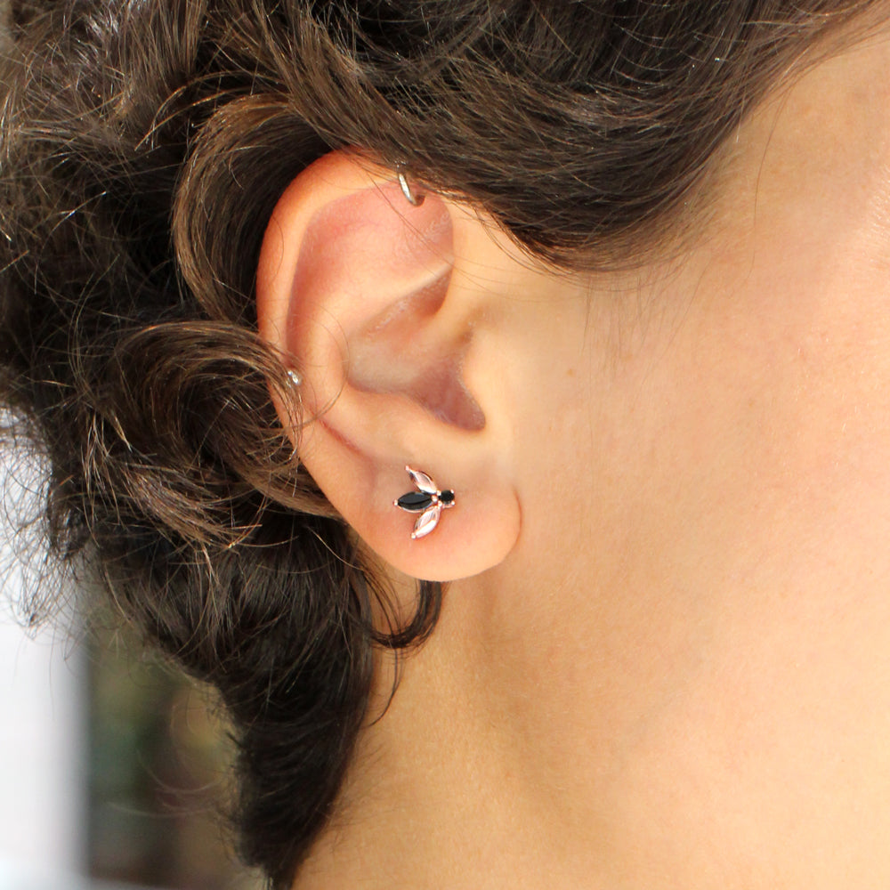 Pauline Félicité Earring With Black Diamonds