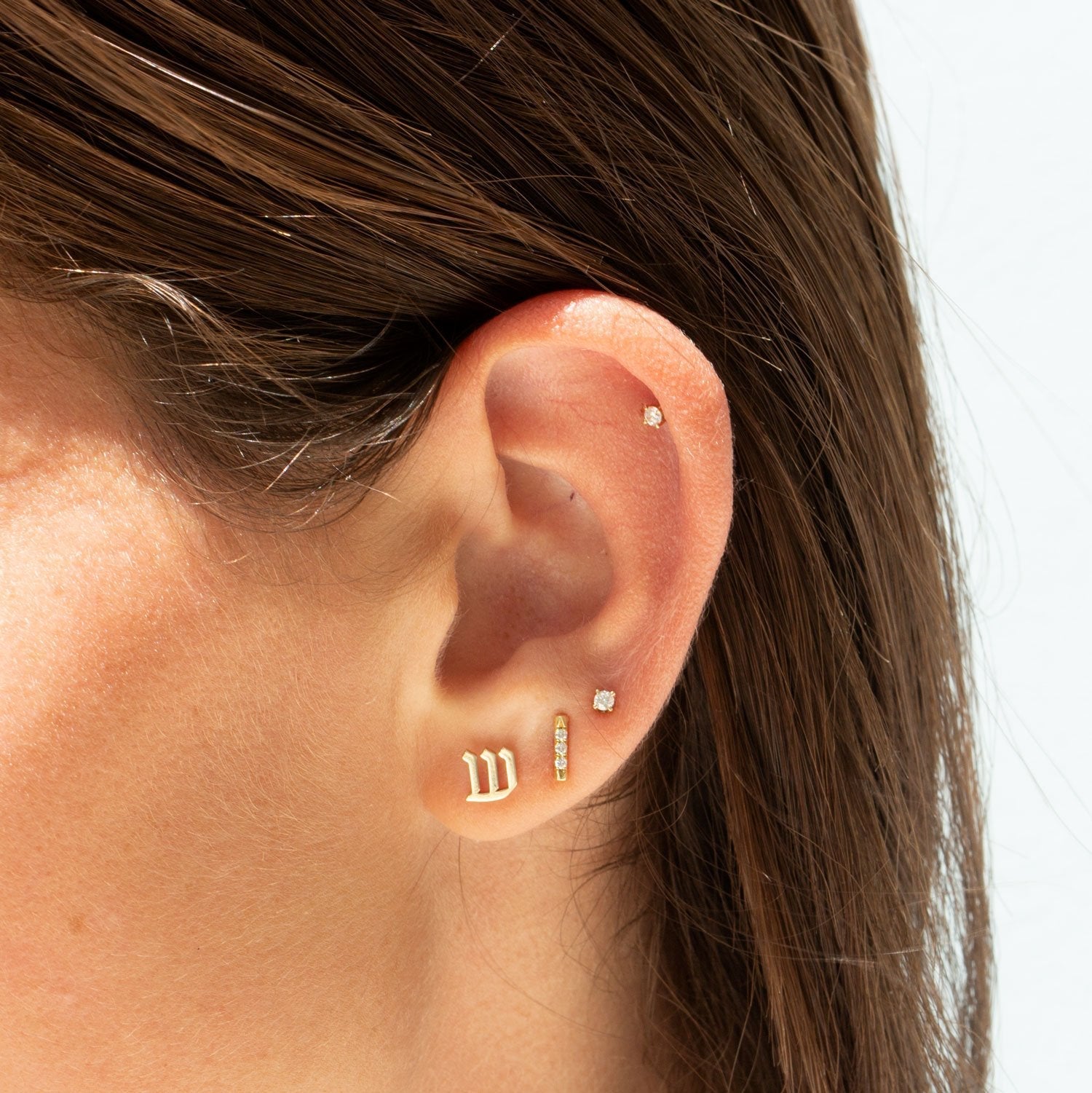 Valerie Piercing Earring White Diamonds