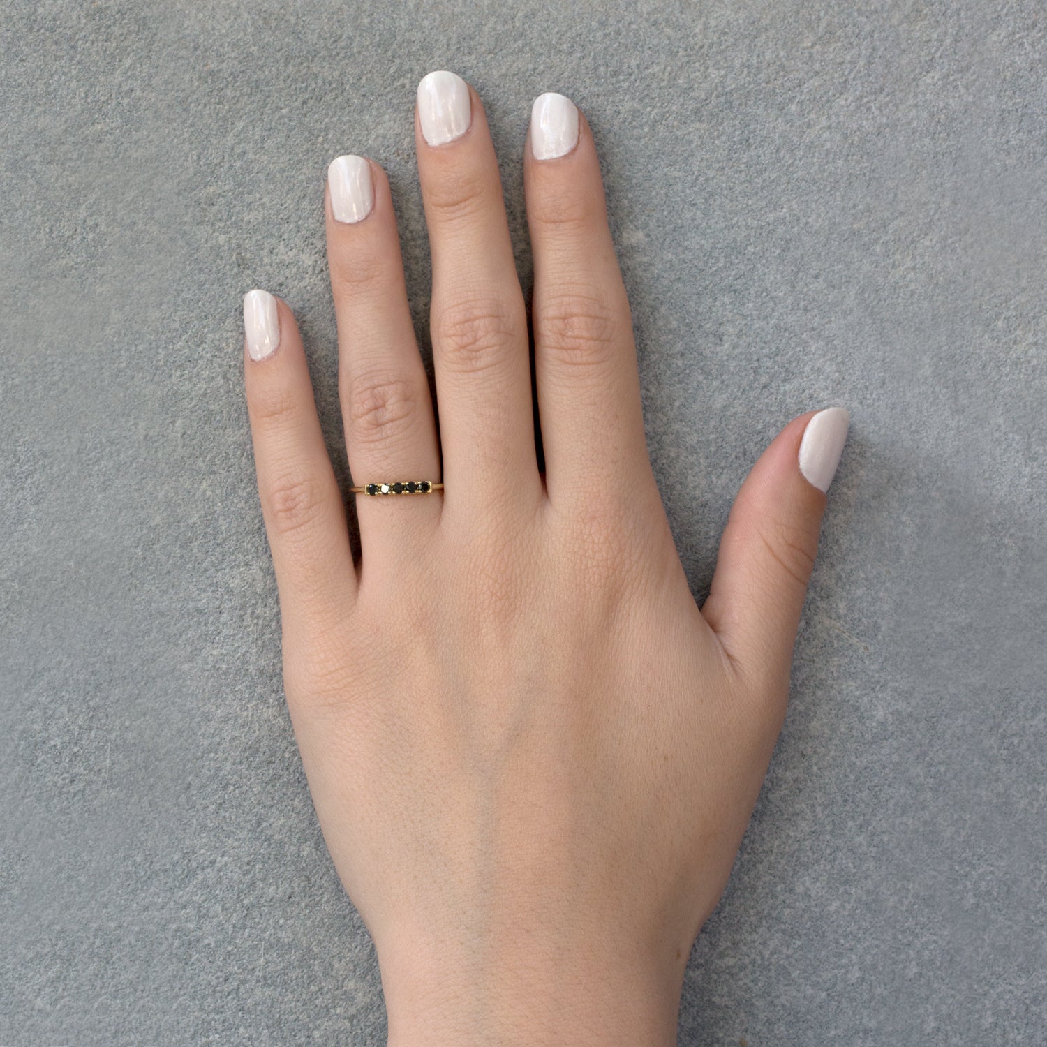 black diamond ring