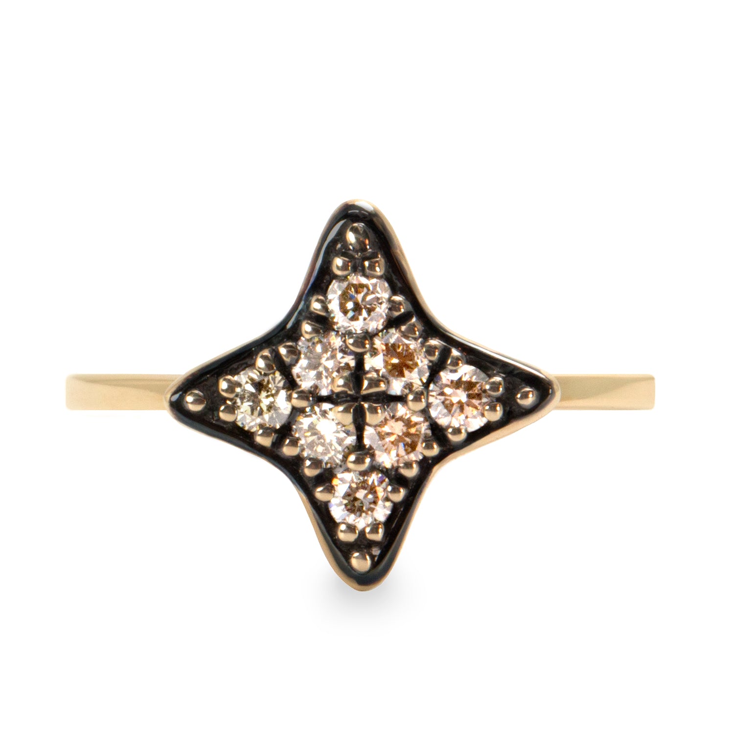 diamond star shaped ring