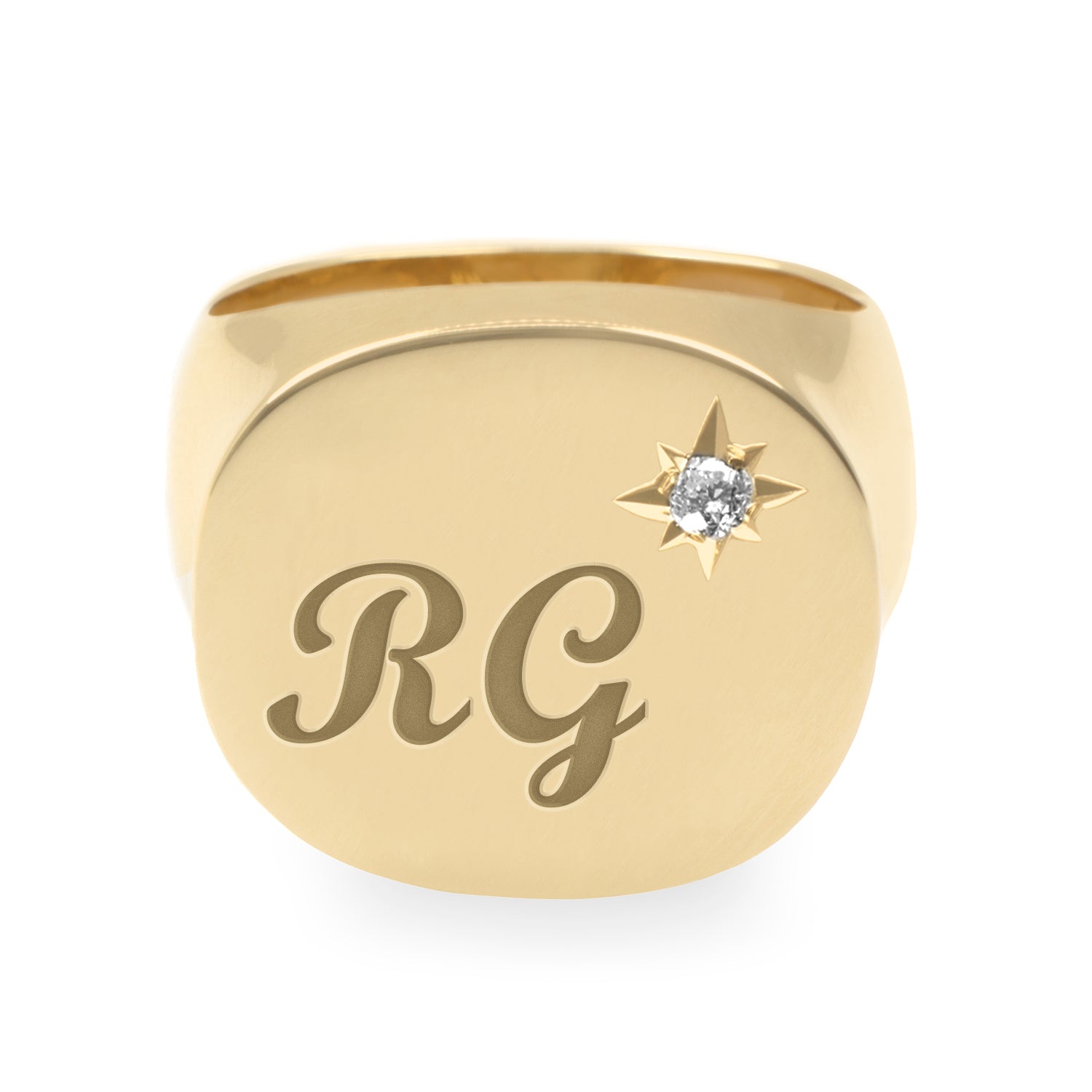 Mila Ring Star Setting and Engraving