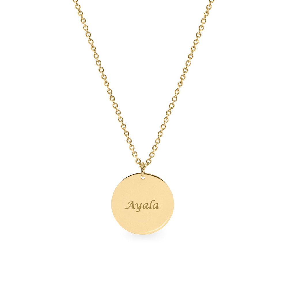 Chiara Gold Necklace & Engraving