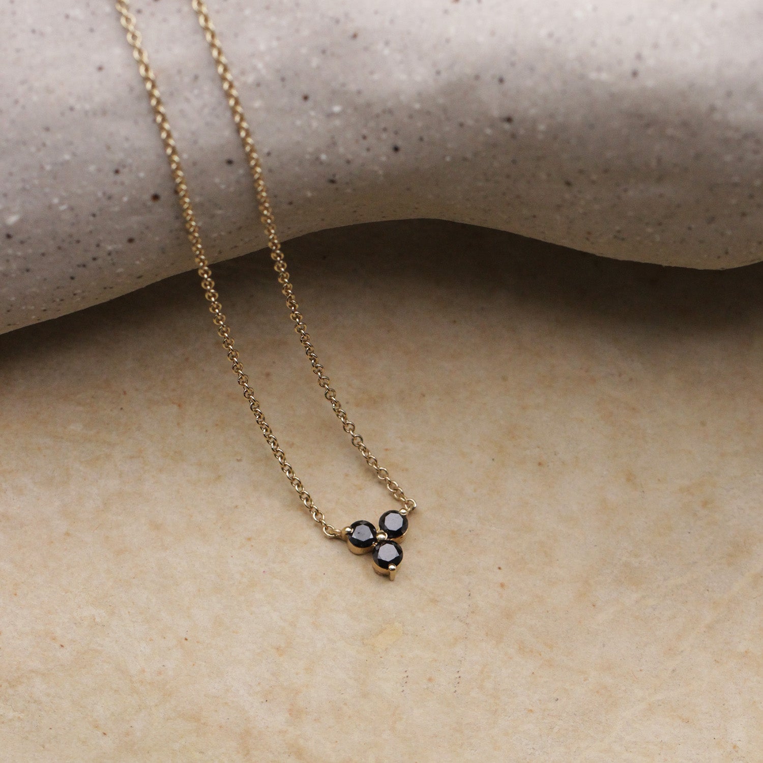 Grace Necklace Black Diamonds