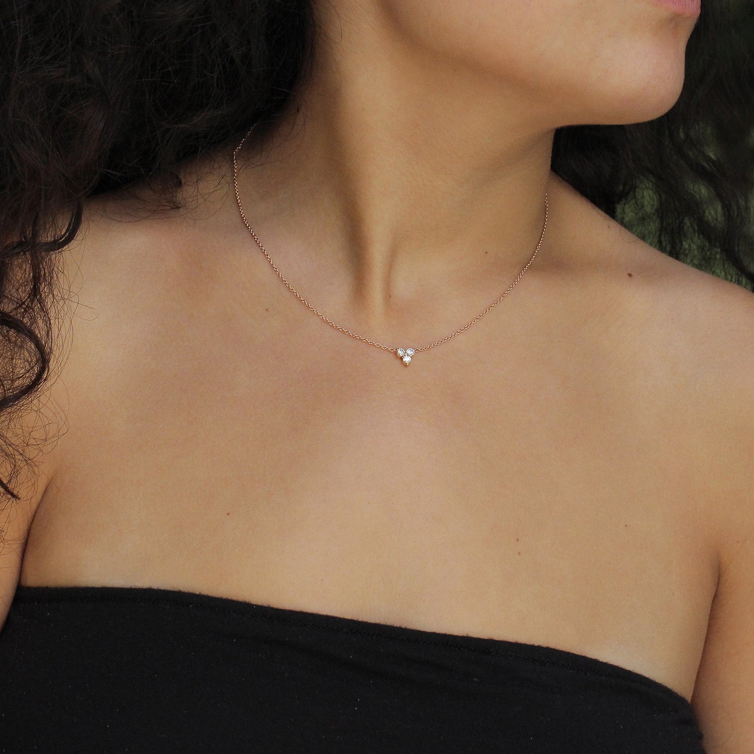 Grace Necklace White Diamonds