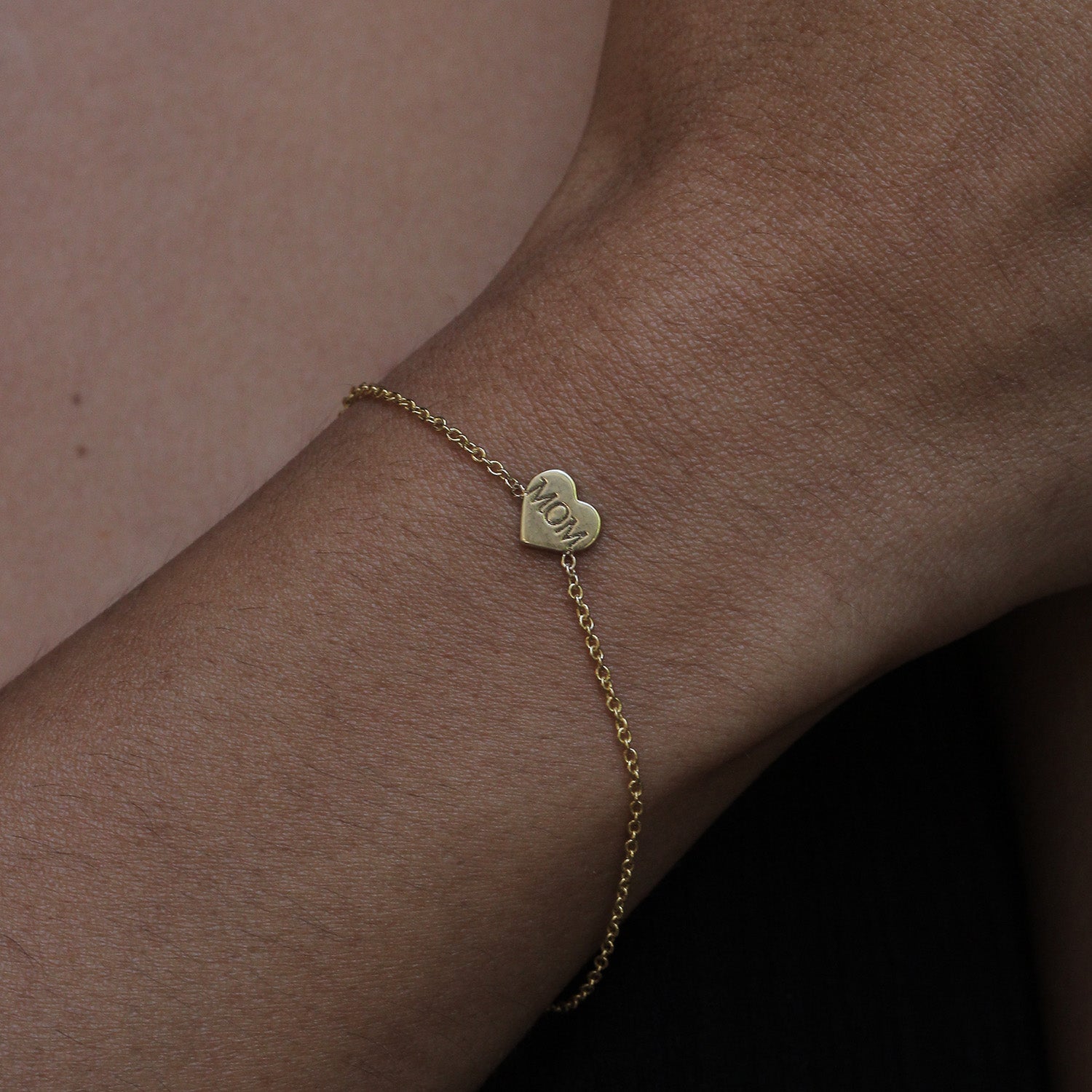 Heart Bracelet with Engraving