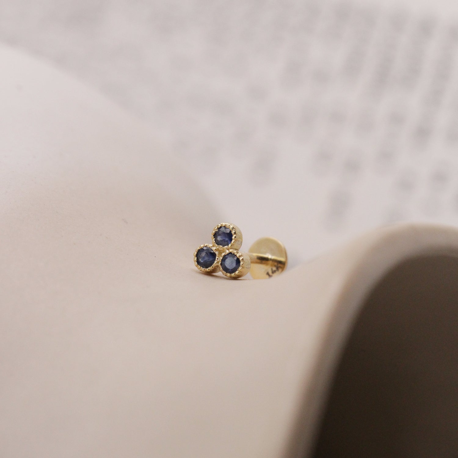 Henrietta Piercing Earring With Sapphires