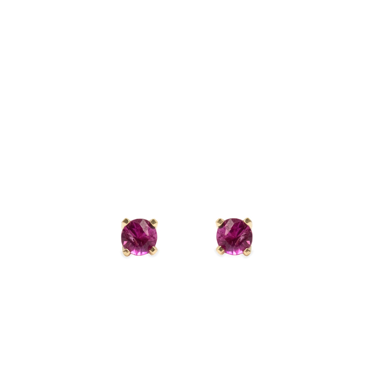 ruby stud earrings