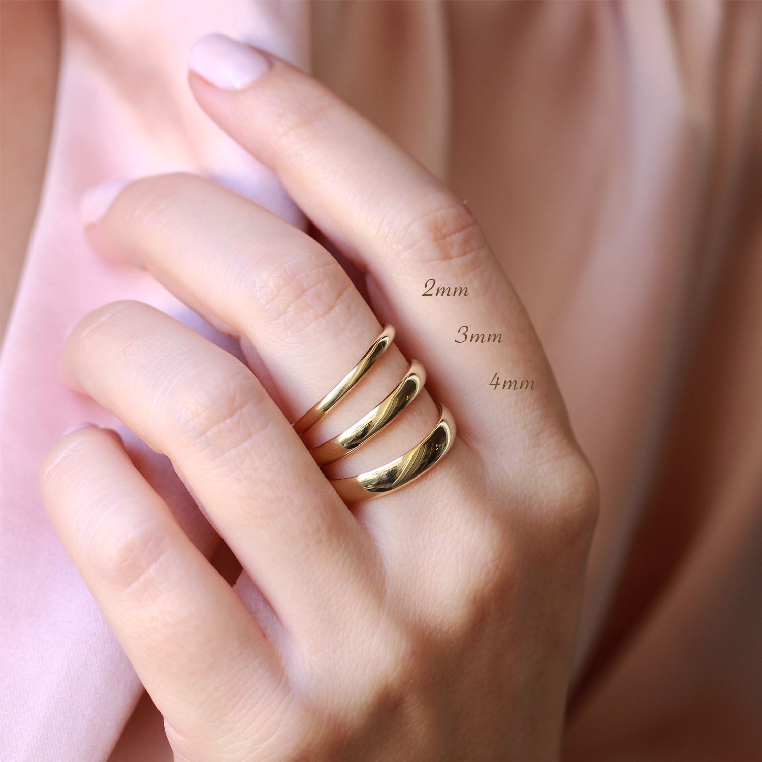 Jessie Gold Wedding Band - 3mm