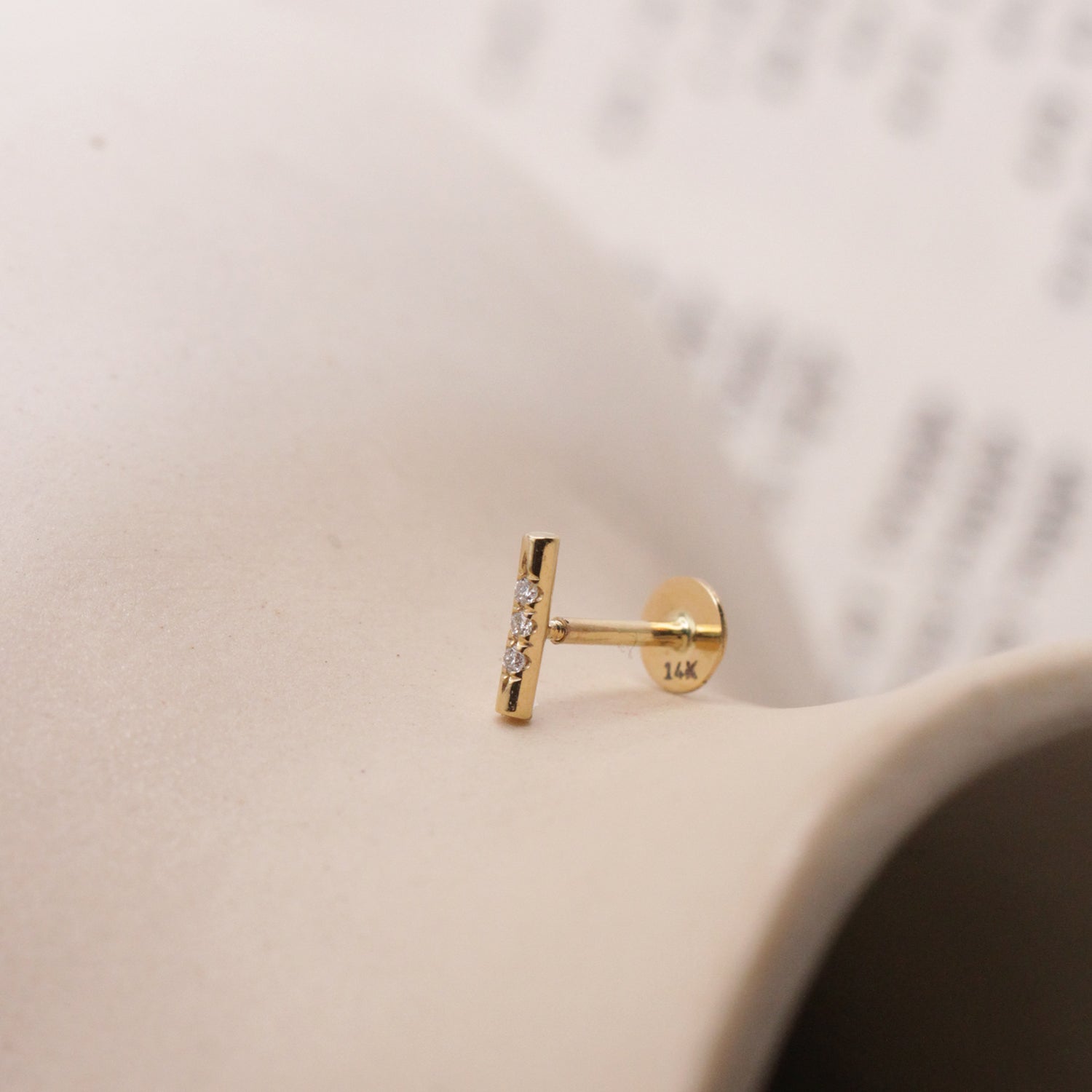 Valerie Piercing Earring White Diamonds