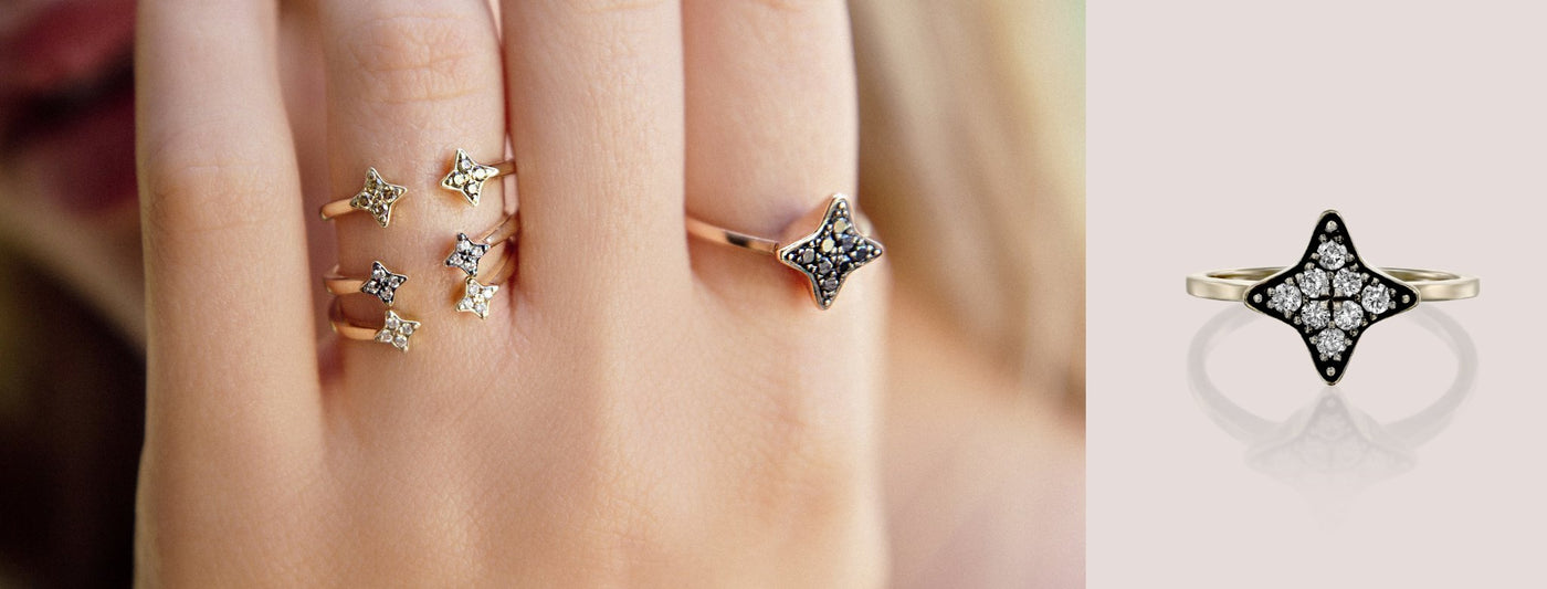 Mini-Glistening Star Ring