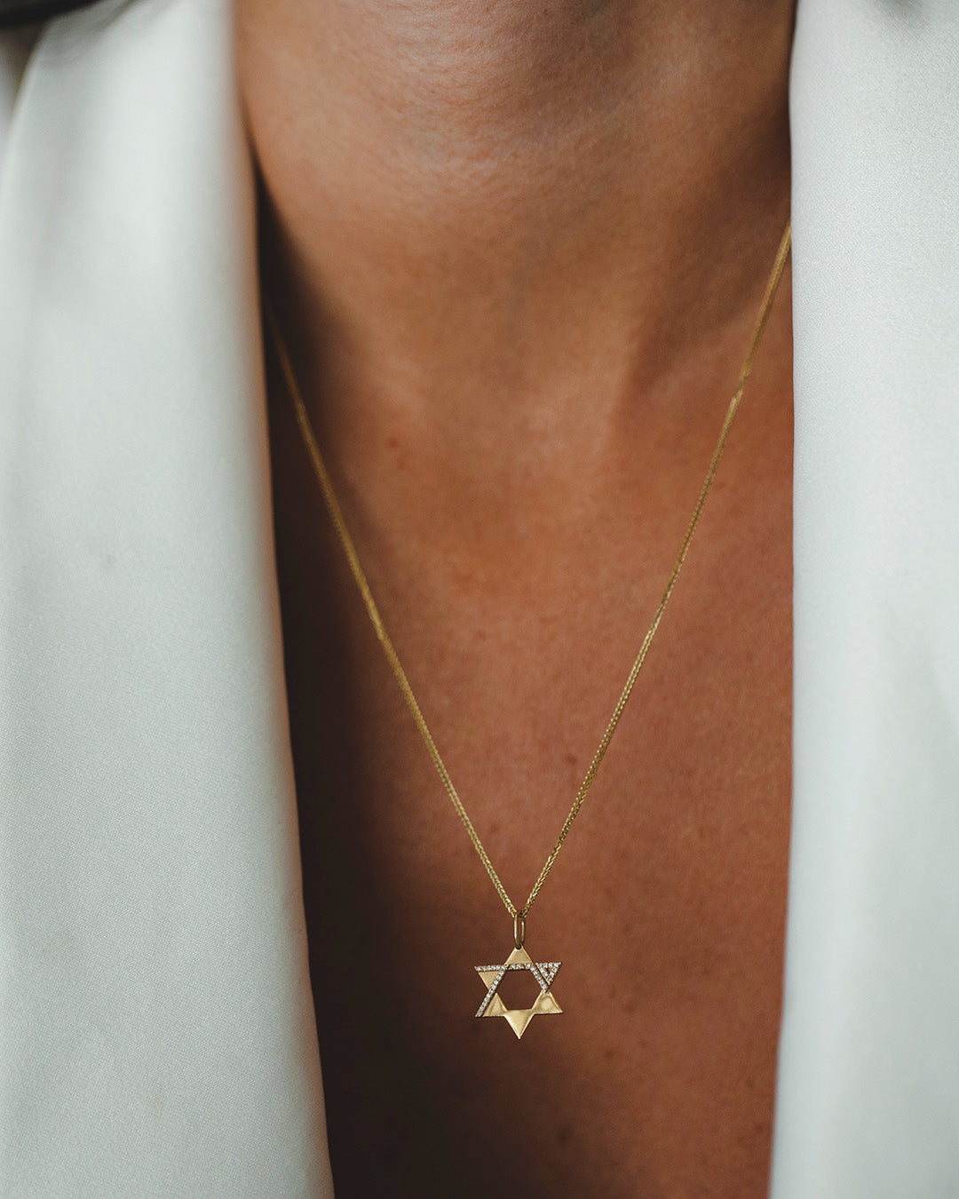 Heroism Star Of David Gold pendant With Diamonds (full)