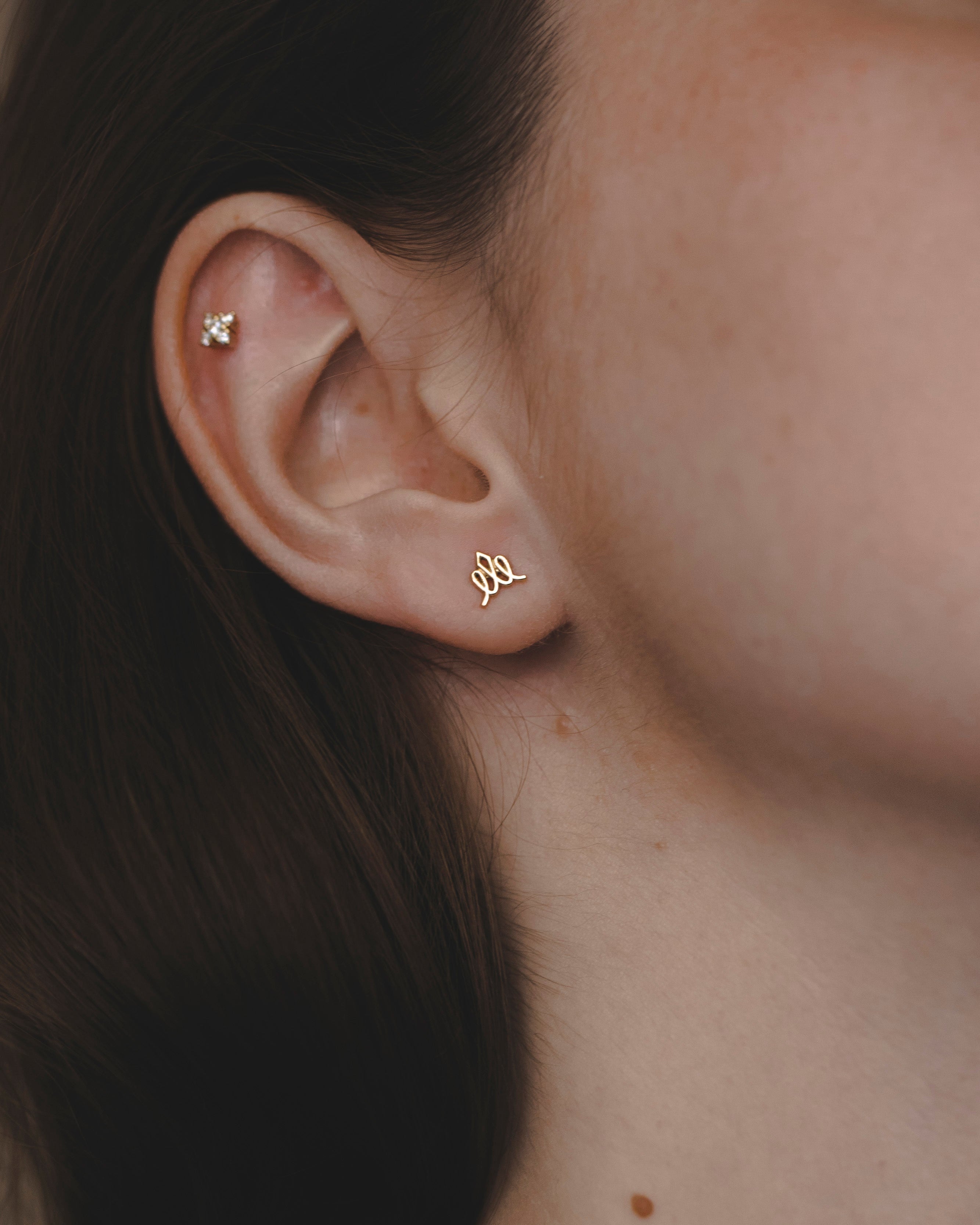 Small Crown Earring