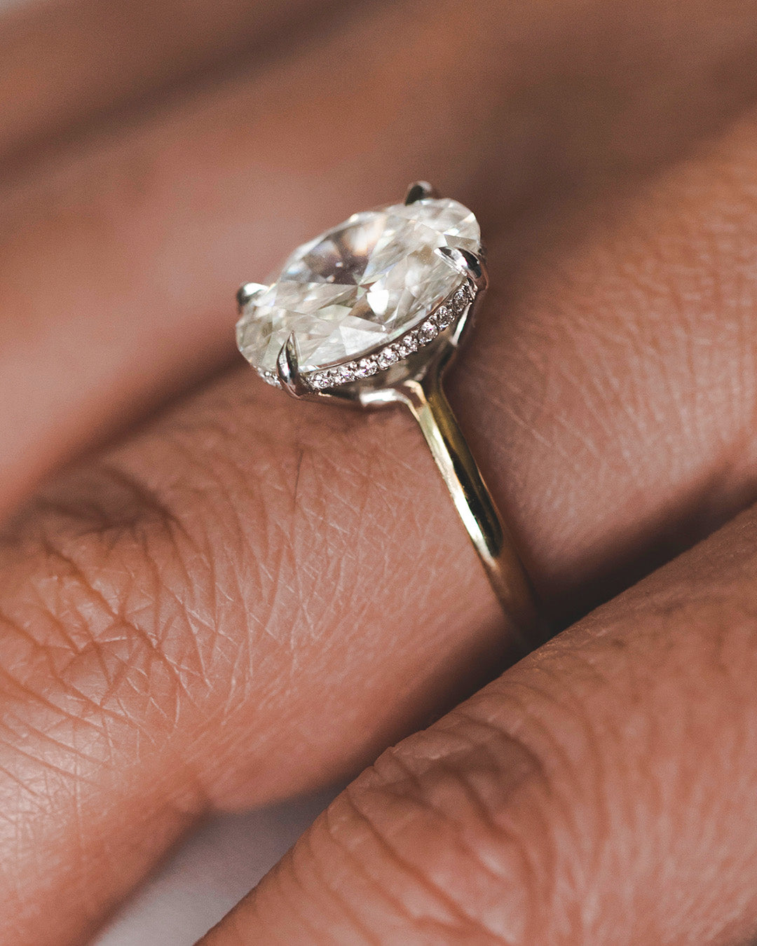 Becka ring With Lab White Diamond