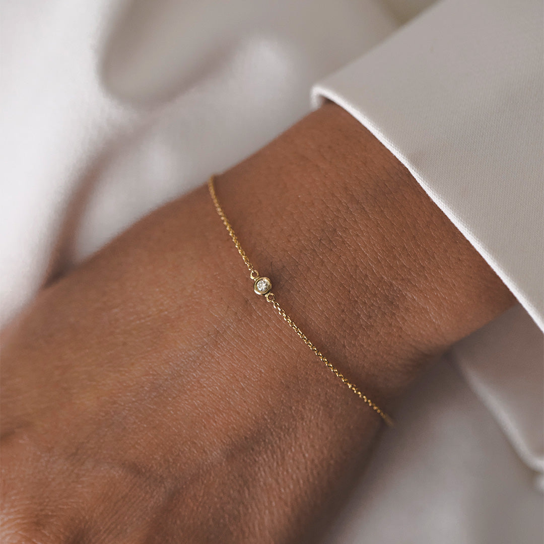 Alexix Gold Bracelet White Diamonds