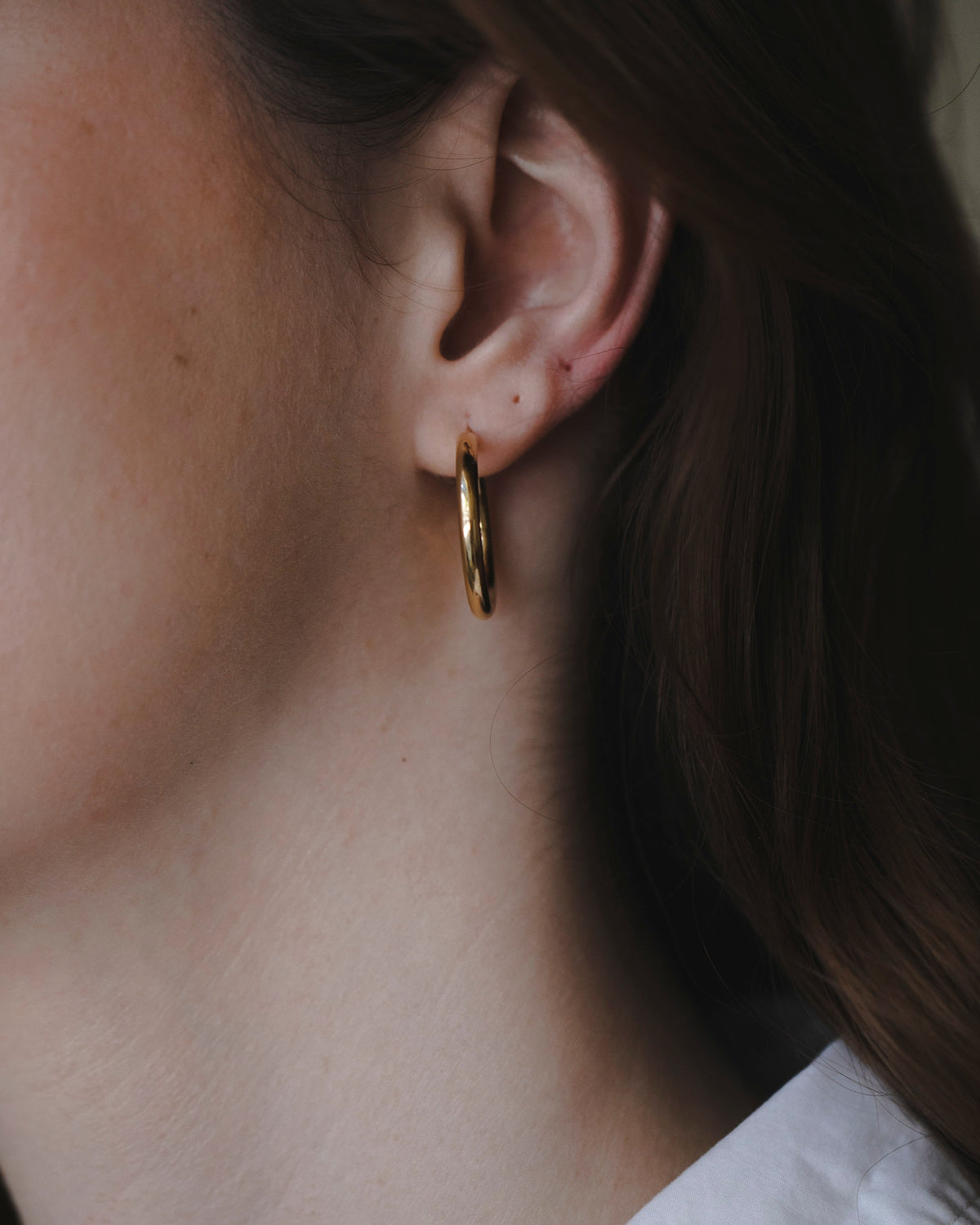 Brandy Gold Hoop Earring 26 mm