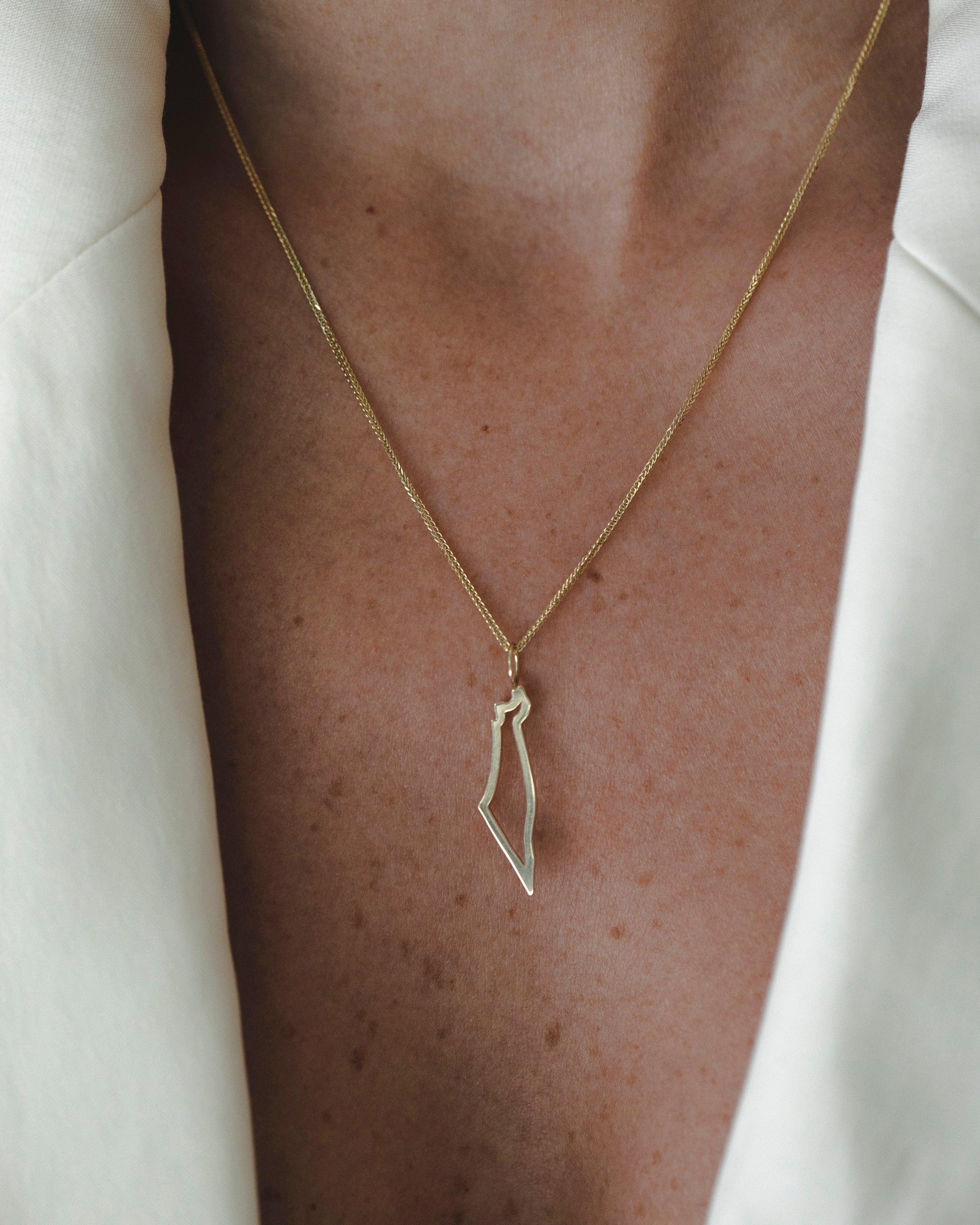 Israel Frame Gold pendant