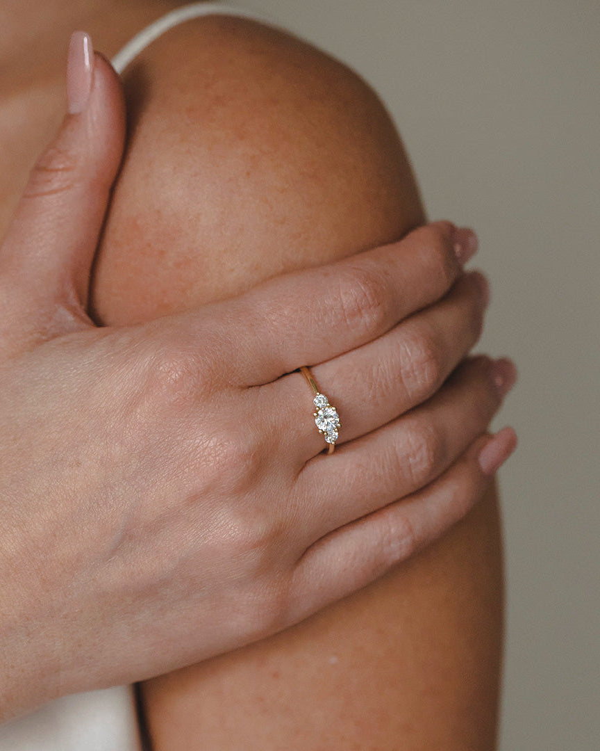 Audrey Gold Ring 5mm Diamond