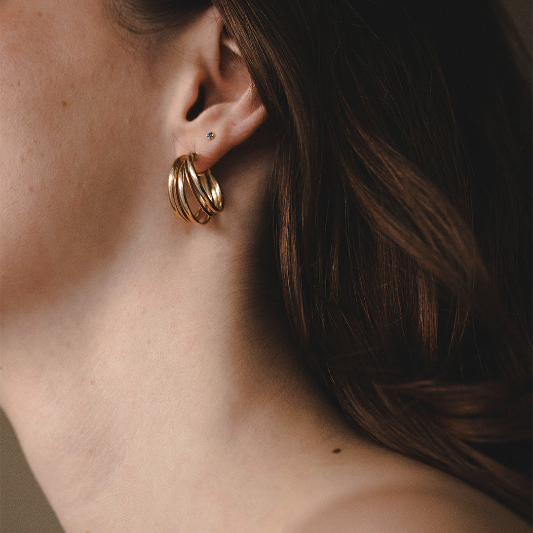 Erica gold hoop earring