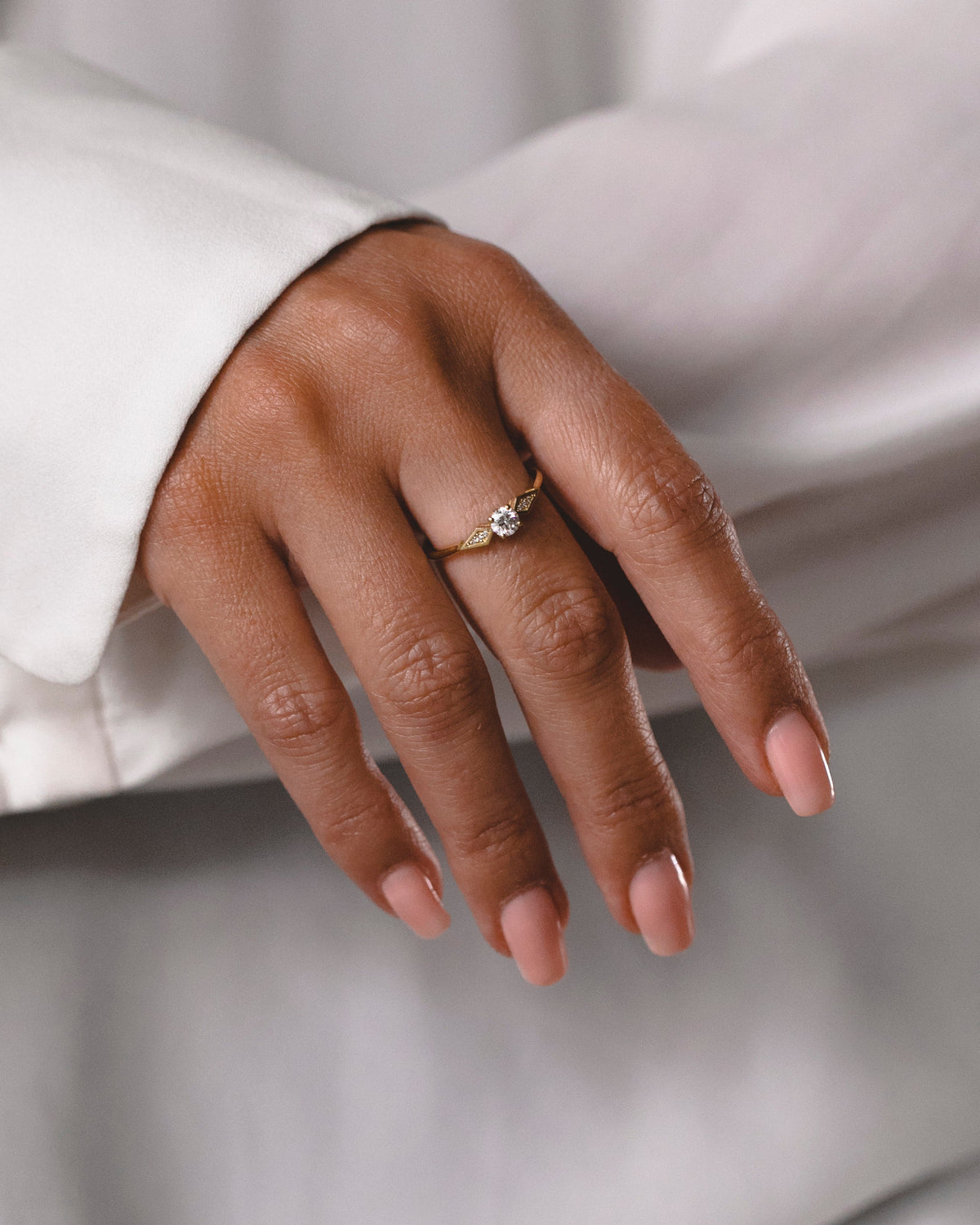 Emily Ring White Diamonds - 4mm