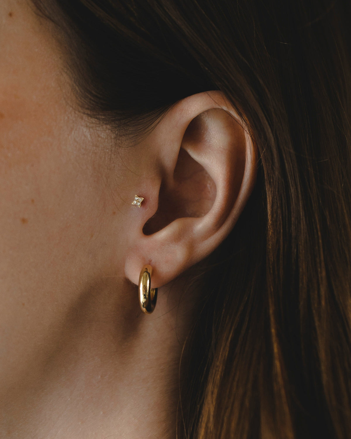 Miley Gold Hoop Earring