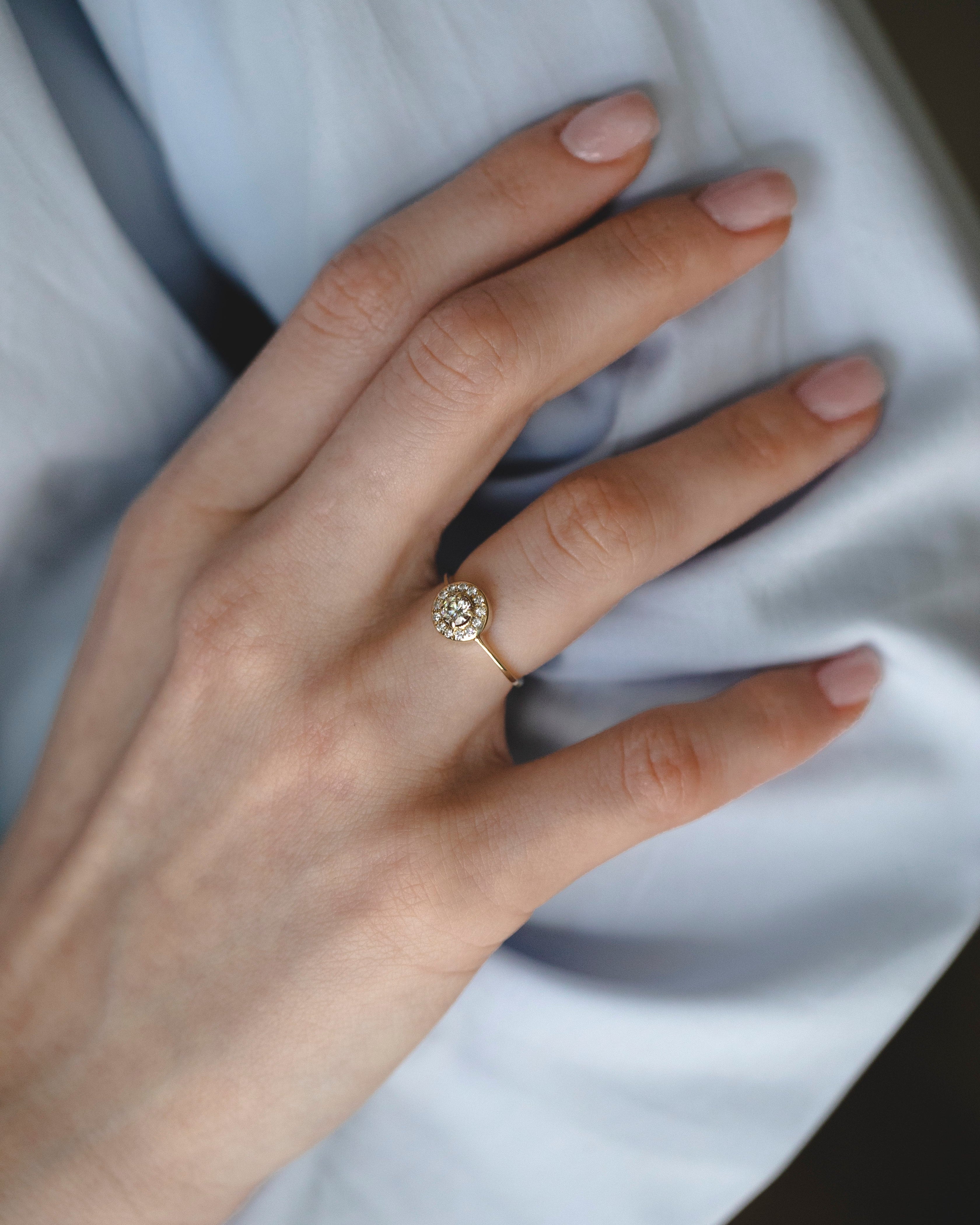 Bianca Gold Ring Diamonds